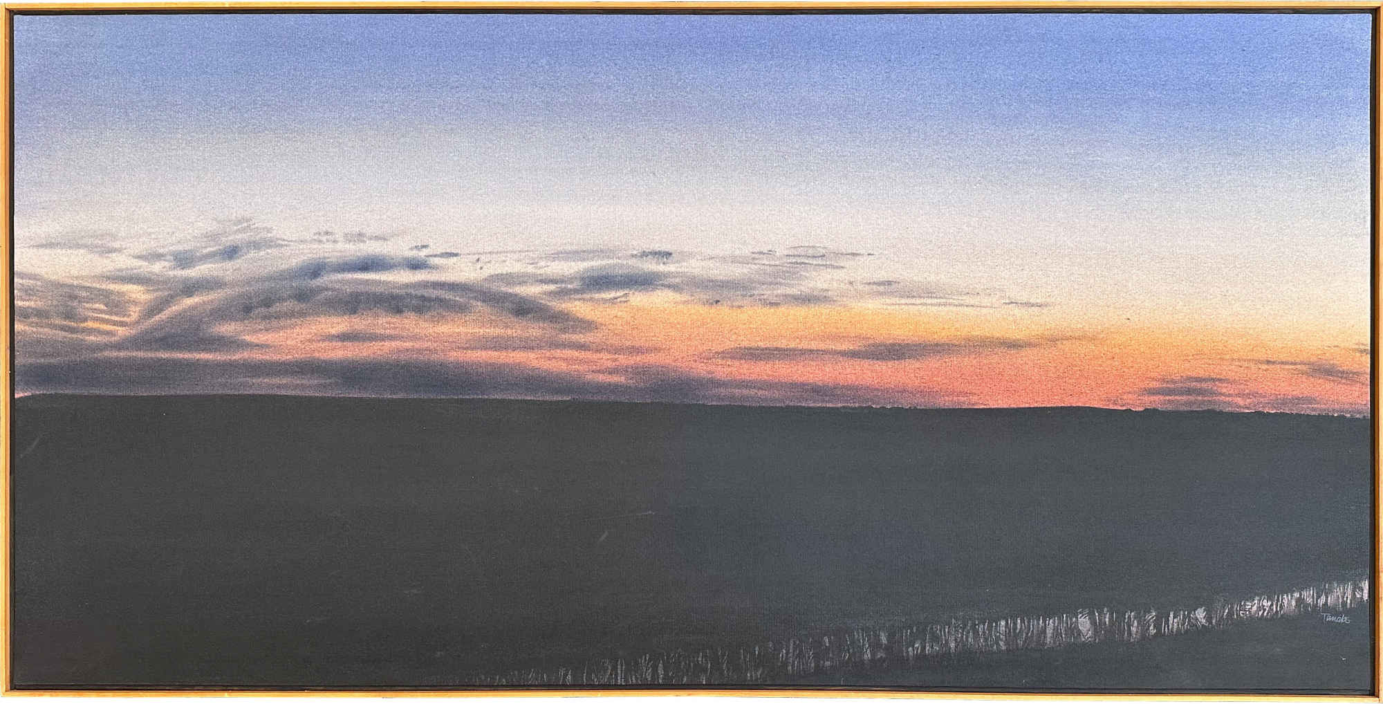 Prairie Sunset: Creek Reflection