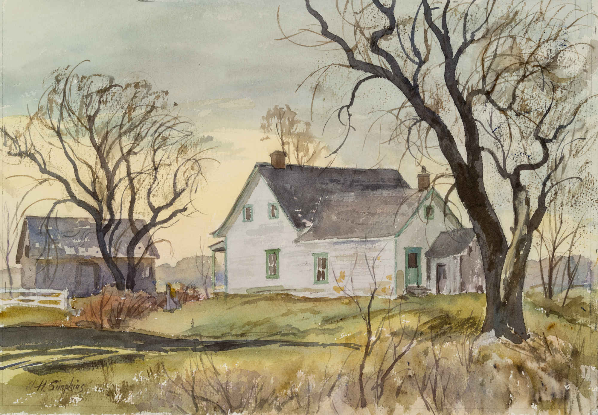 White Farmhouse - Maison de ferme blanche