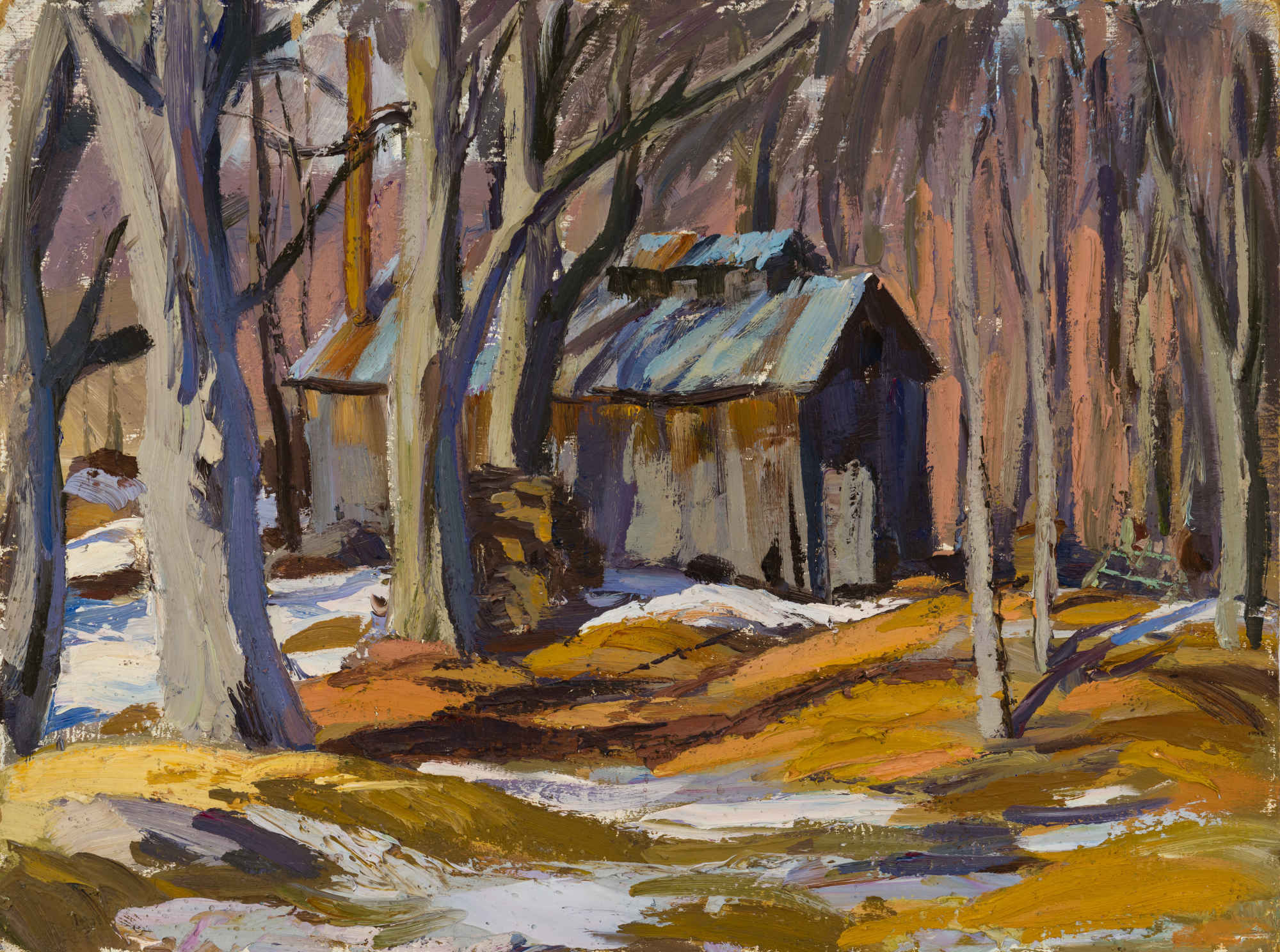 Sugar Camp with Spring Melt - Fonte printanière à la cabane à sucre