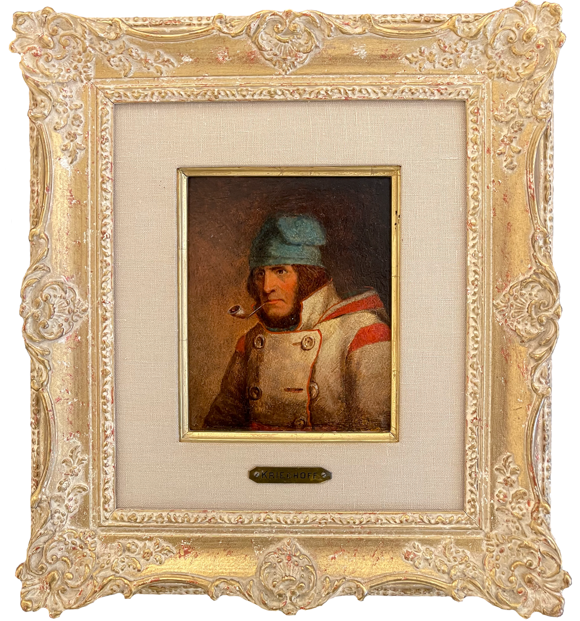 Canadian Habitant in Blue Tuque, a Self-Portrait