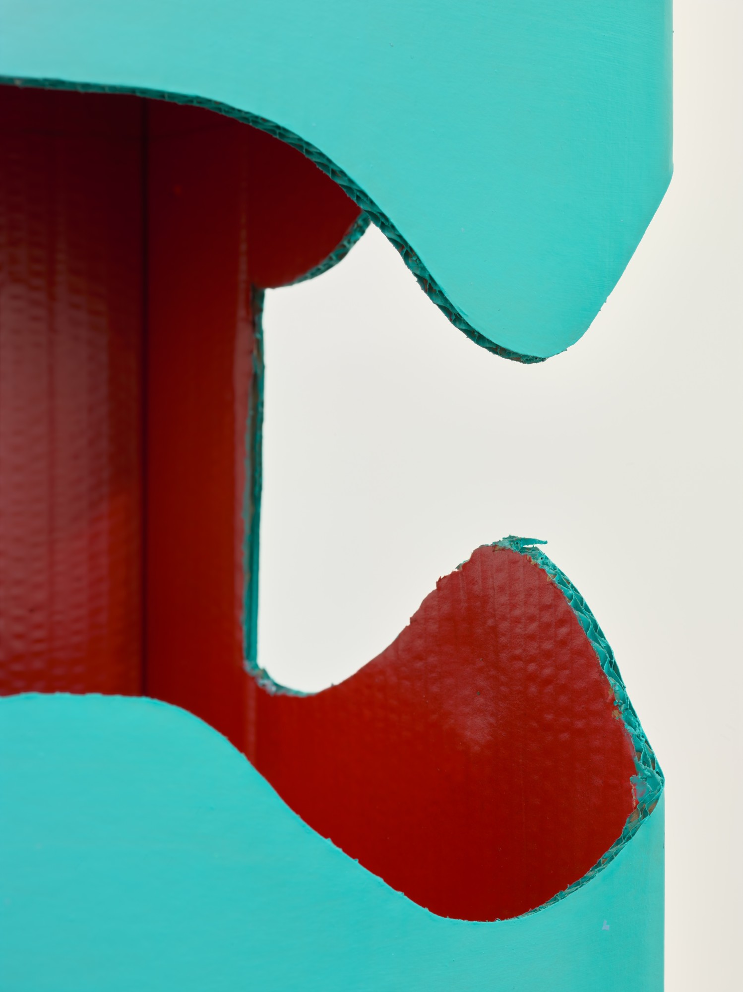 HIGH FOLLY, 2020/21 (detail) 22 reconfigurable sculptures cardboard, paper tape, raw pigment and acrylic medium