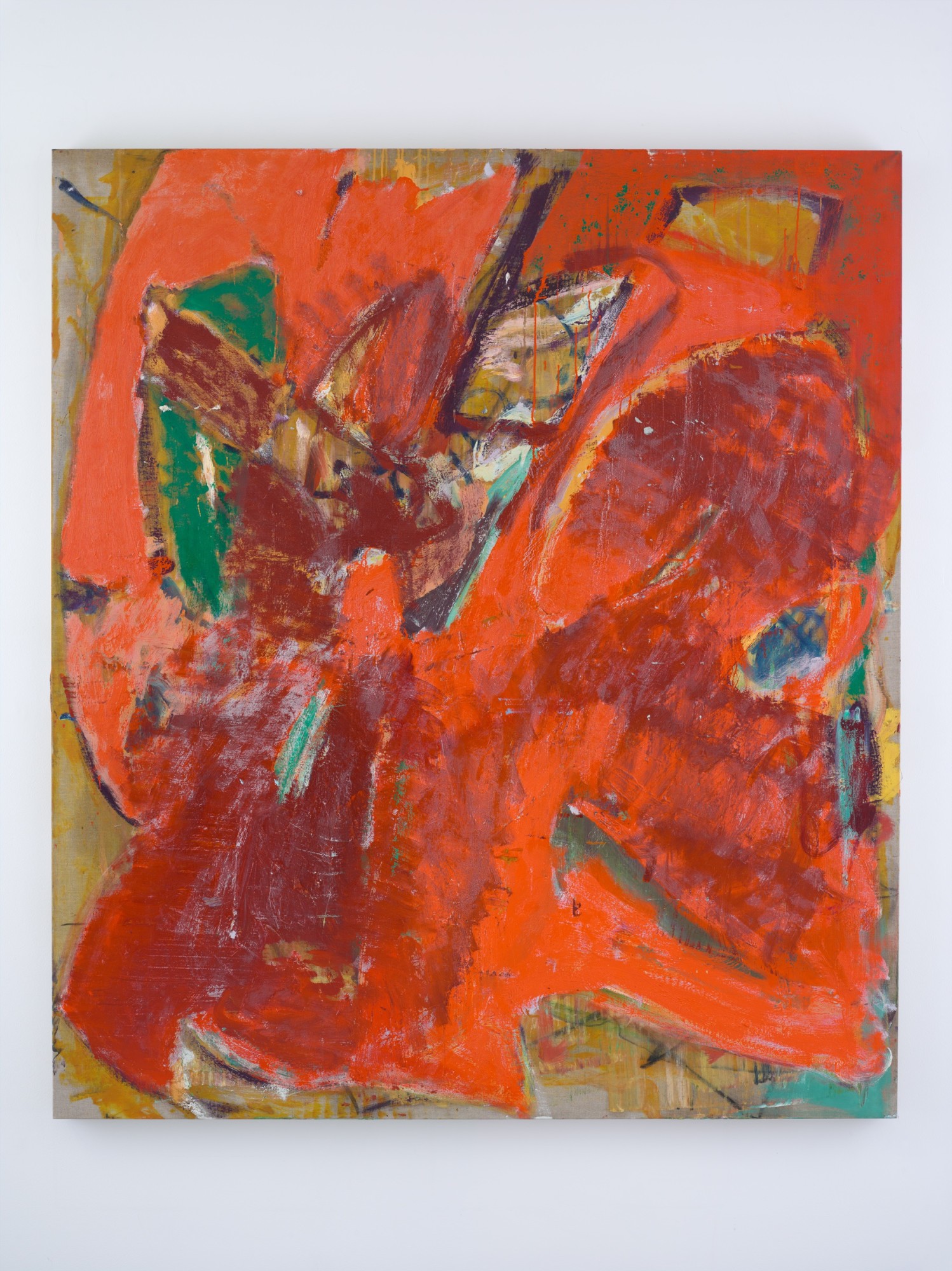 Pam Evelyn From the Border, 2022 on reverse, oil on linen 160 × 140 cm (63 × 55 ⅛ in)