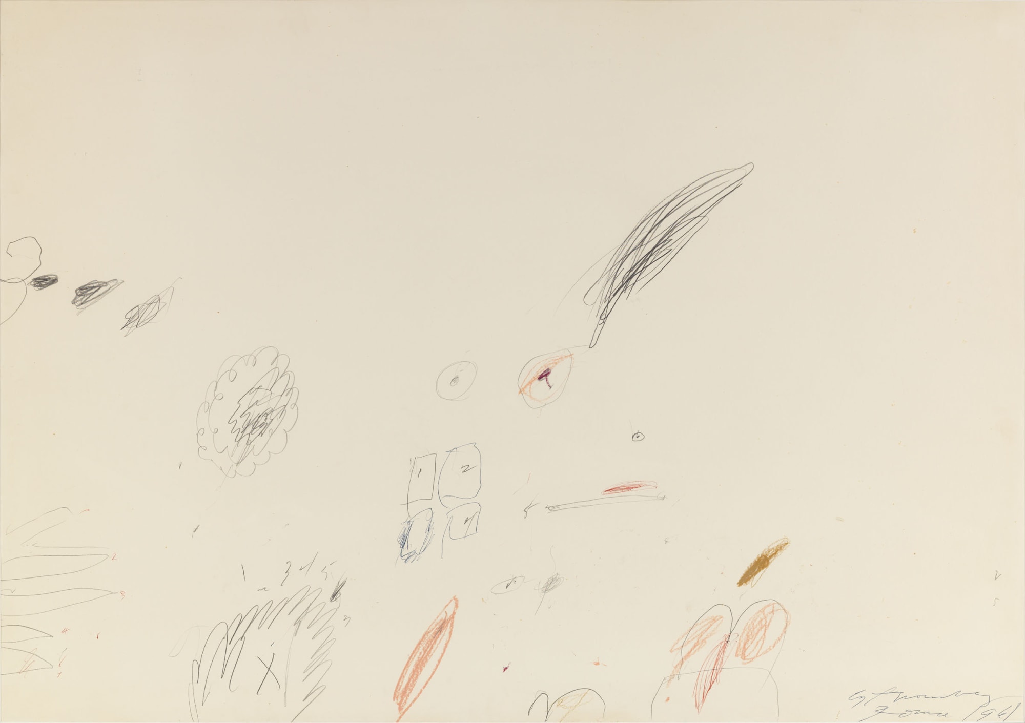 From a collection of Abstract Works on Paper 1941-1971