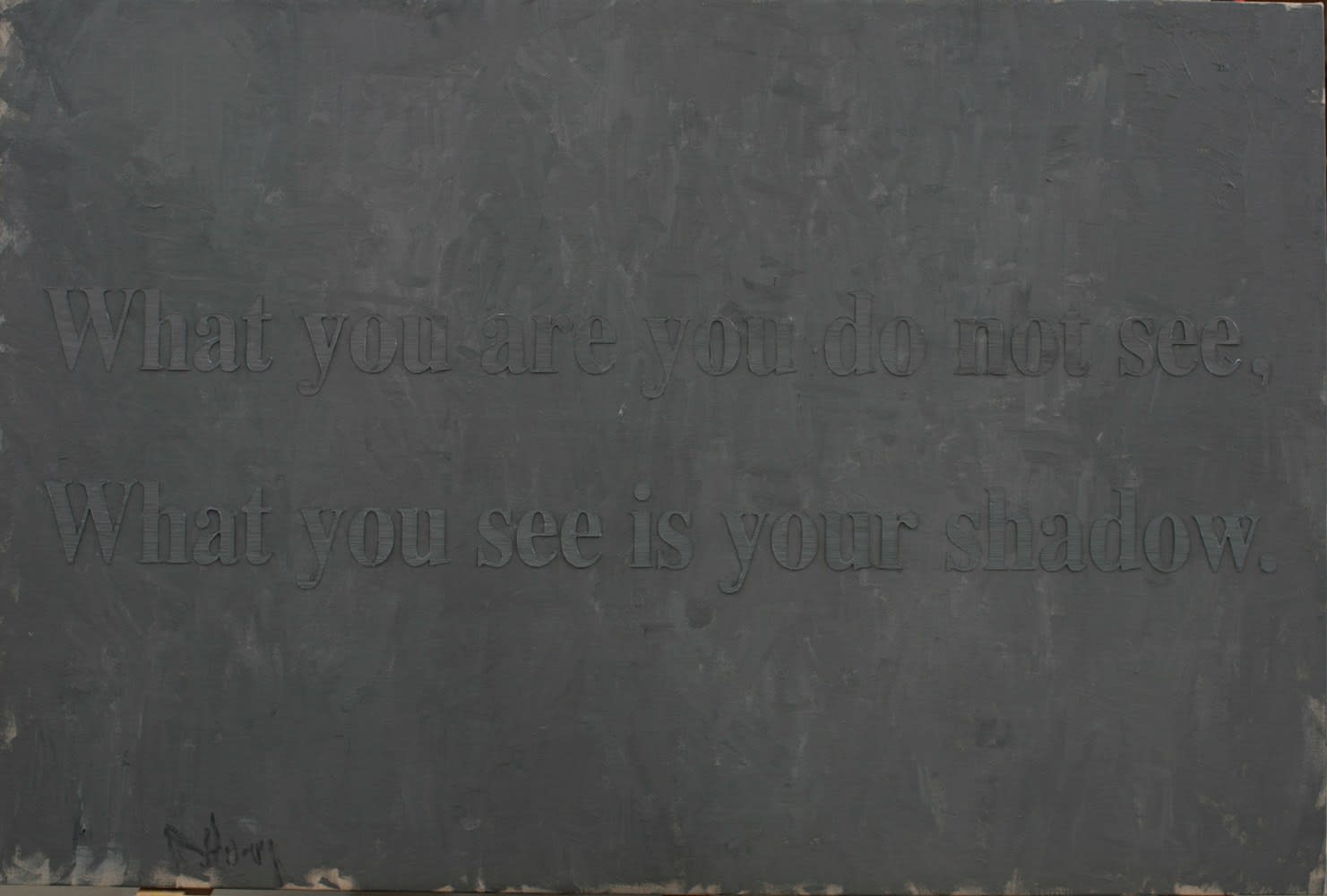 Huang Rui, What You Are You Do not See, What You See Is Your Shadow, 2012