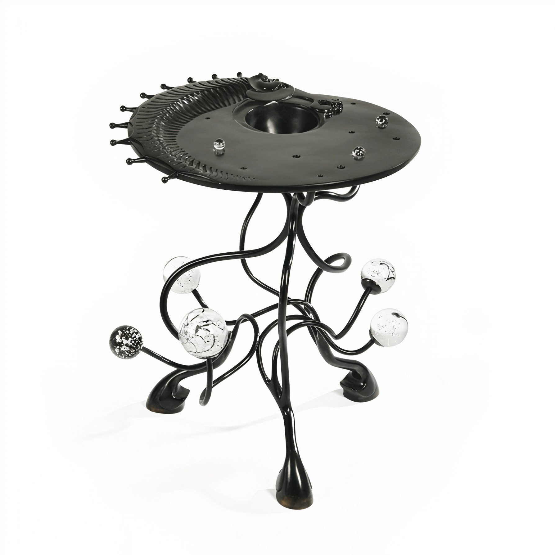 Hubert Le Gall, La Fureur de l'Hippocampe Side Table, 2020