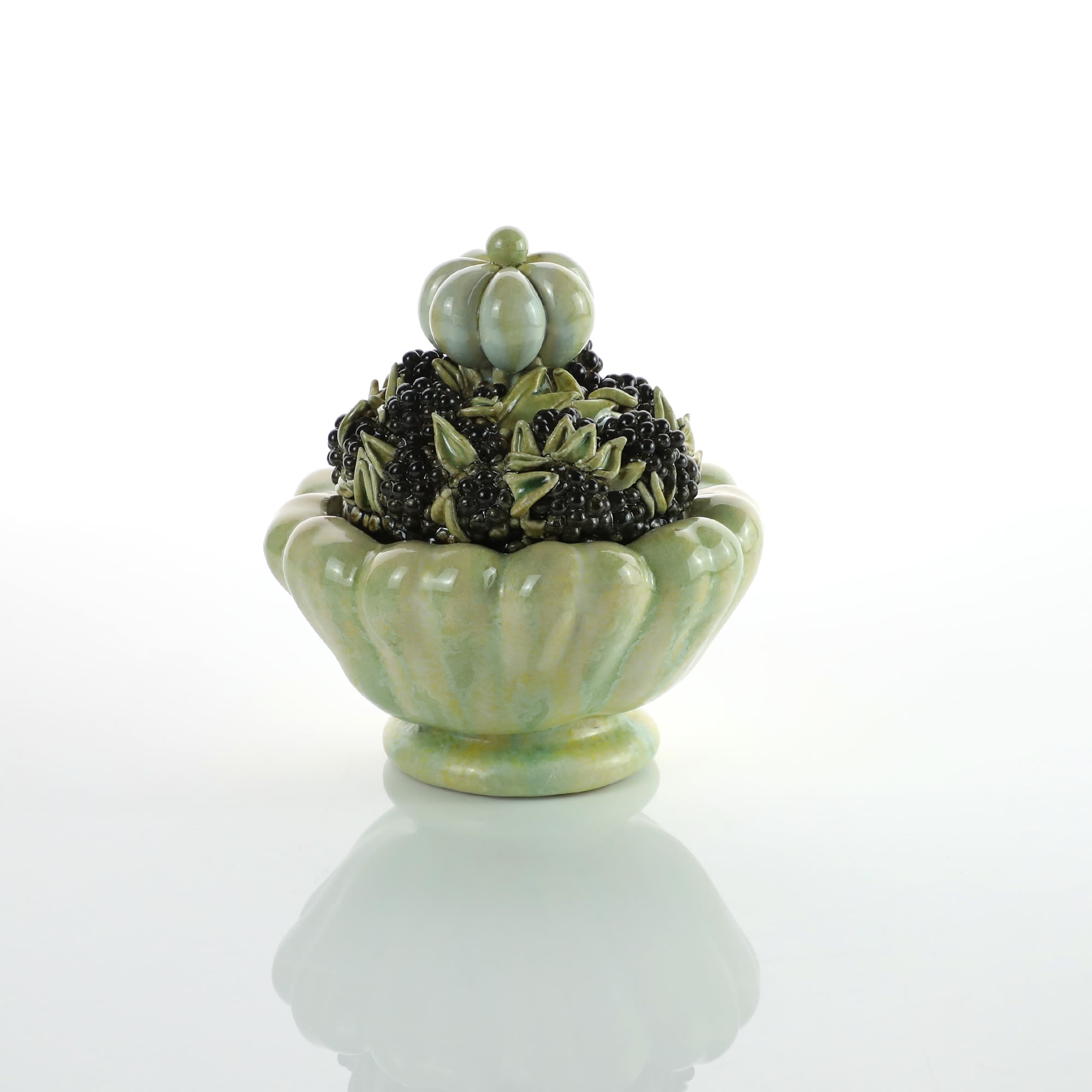 Kate Malone, Lidded Blackberry Squash, 2025