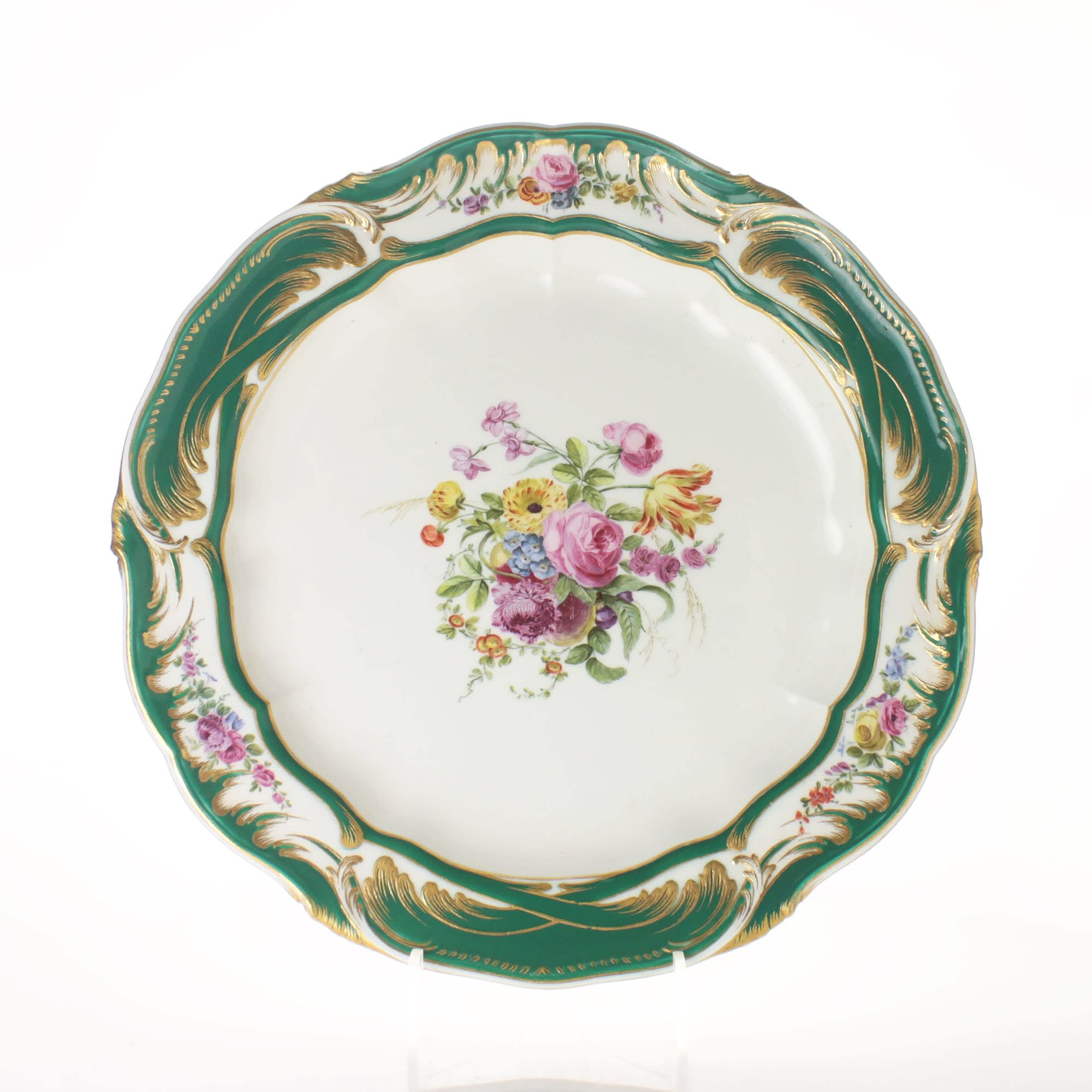Sèvres Porcelain, A Very Large Circular Soft-Paste Sèvres Porcelain Dish from the Laborde Service, 1761