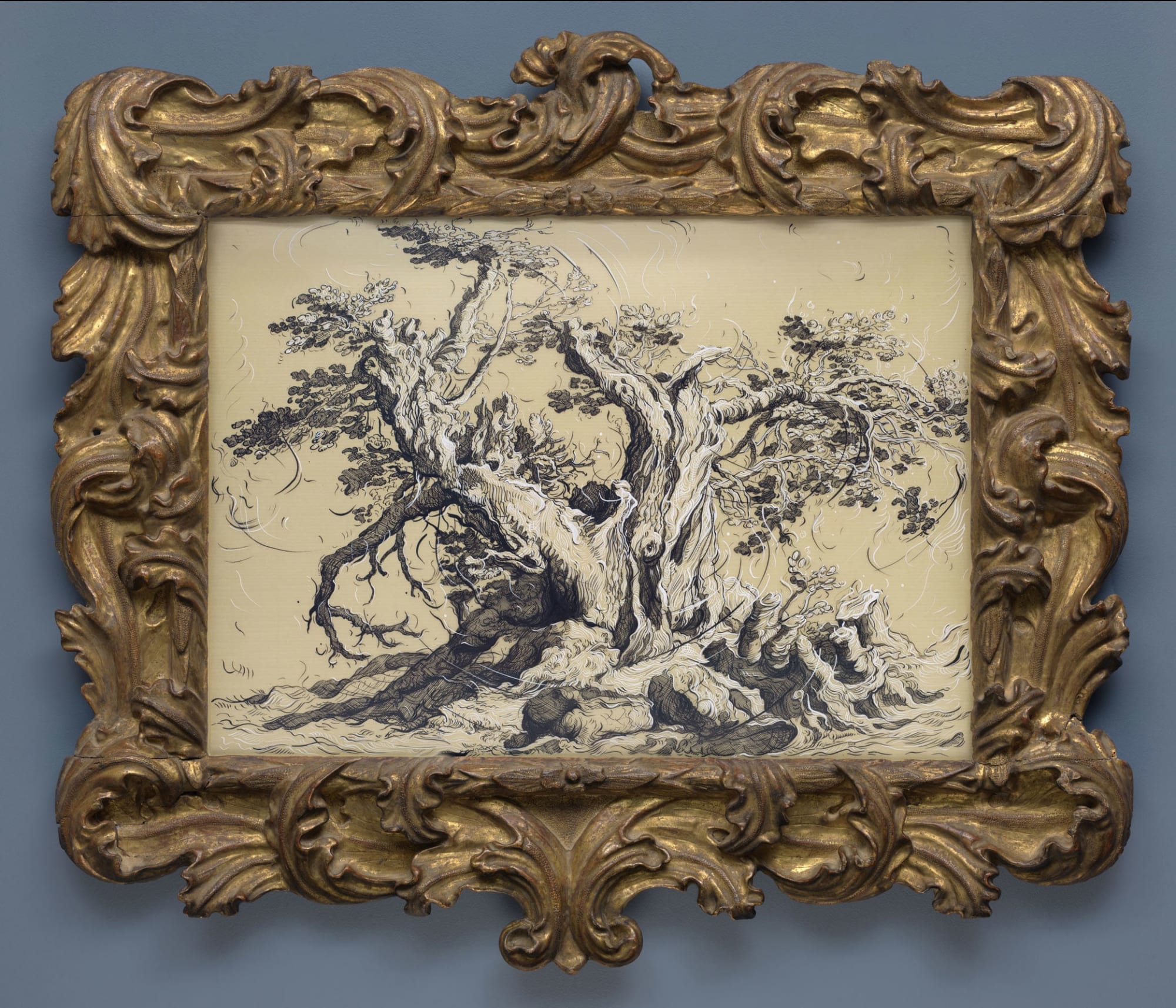 Glenn Brown, Drawing 1 (after Bloemaert) , 2018