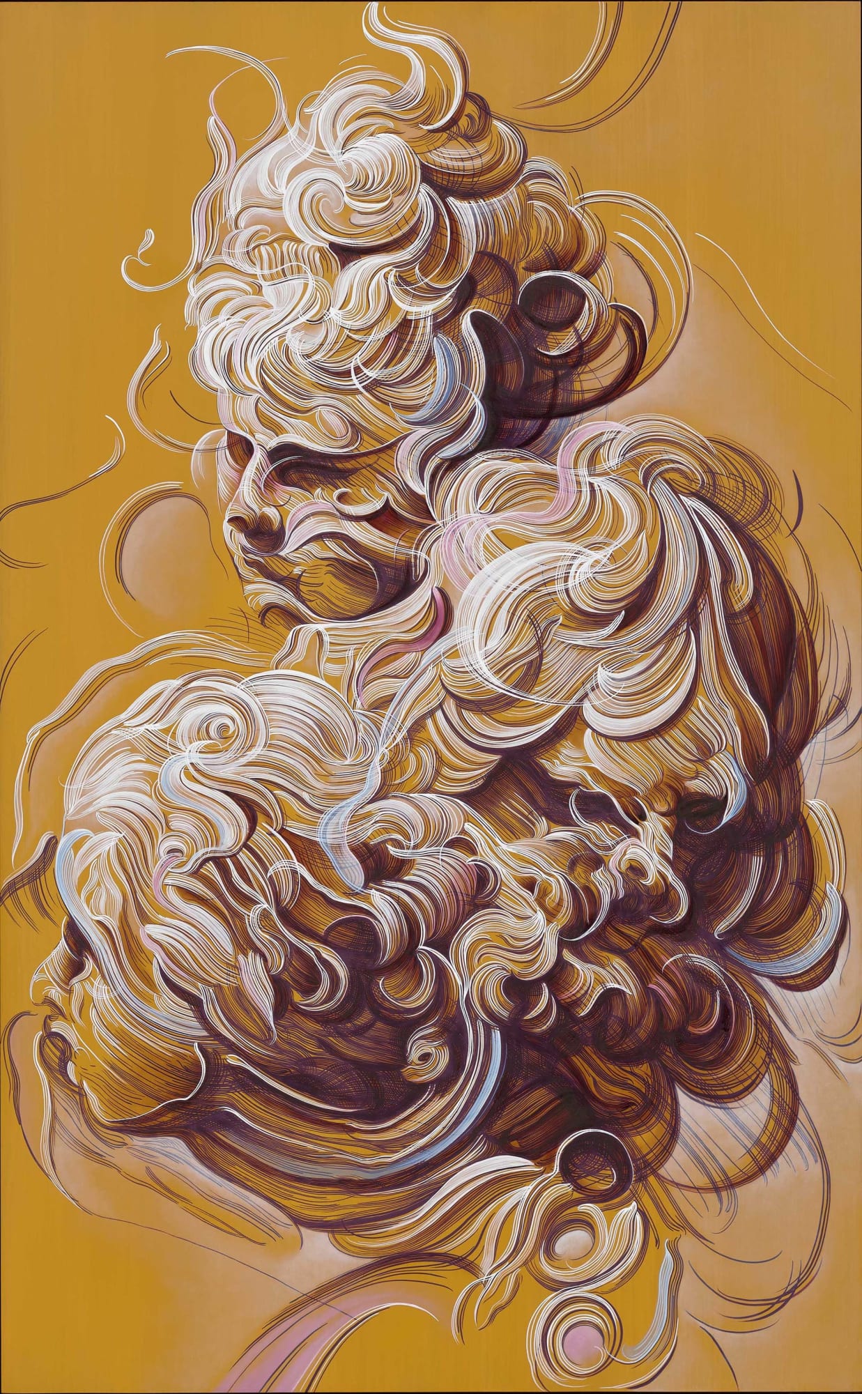 Glenn Brown, Myths of the Near Future (Painting for Georgiana Houghton), 2019