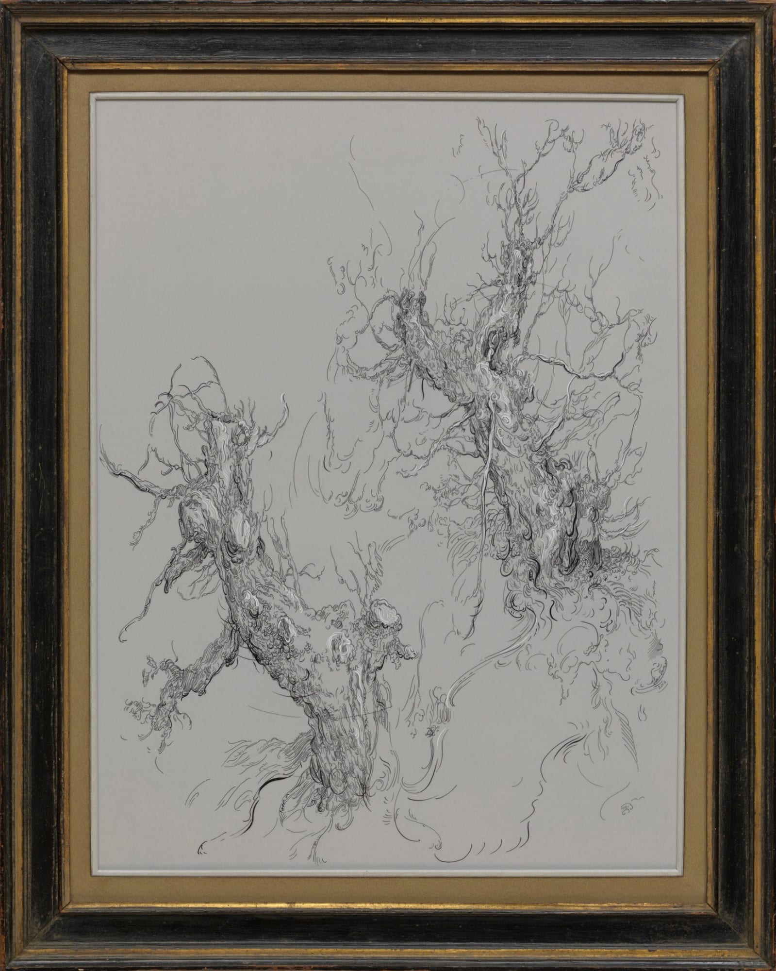 Glenn Brown, Drawing 5 (after Bloemaert), 2016