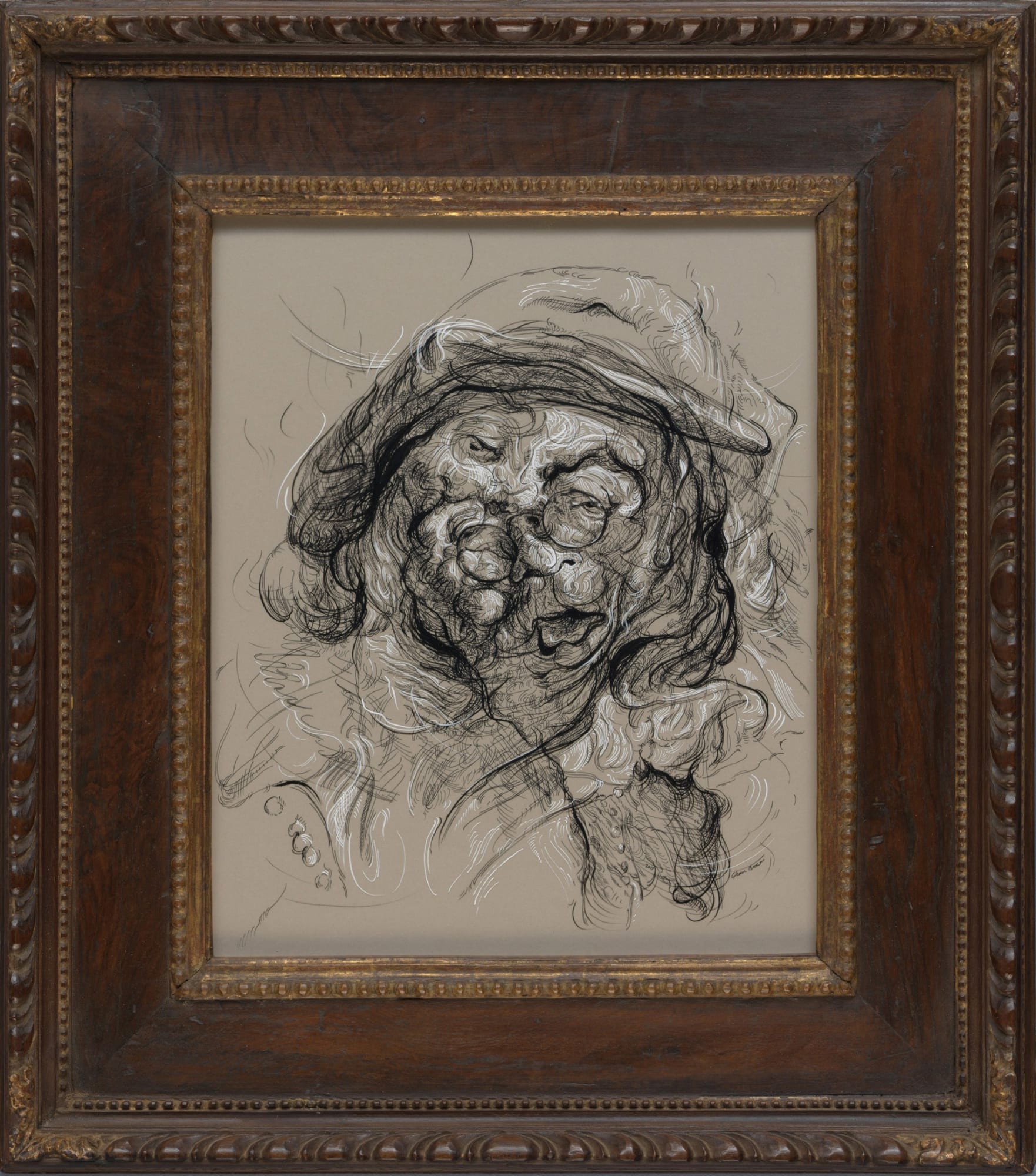 Glenn Brown, Drawing 24 (after Jordaens/Jordaens), 2017