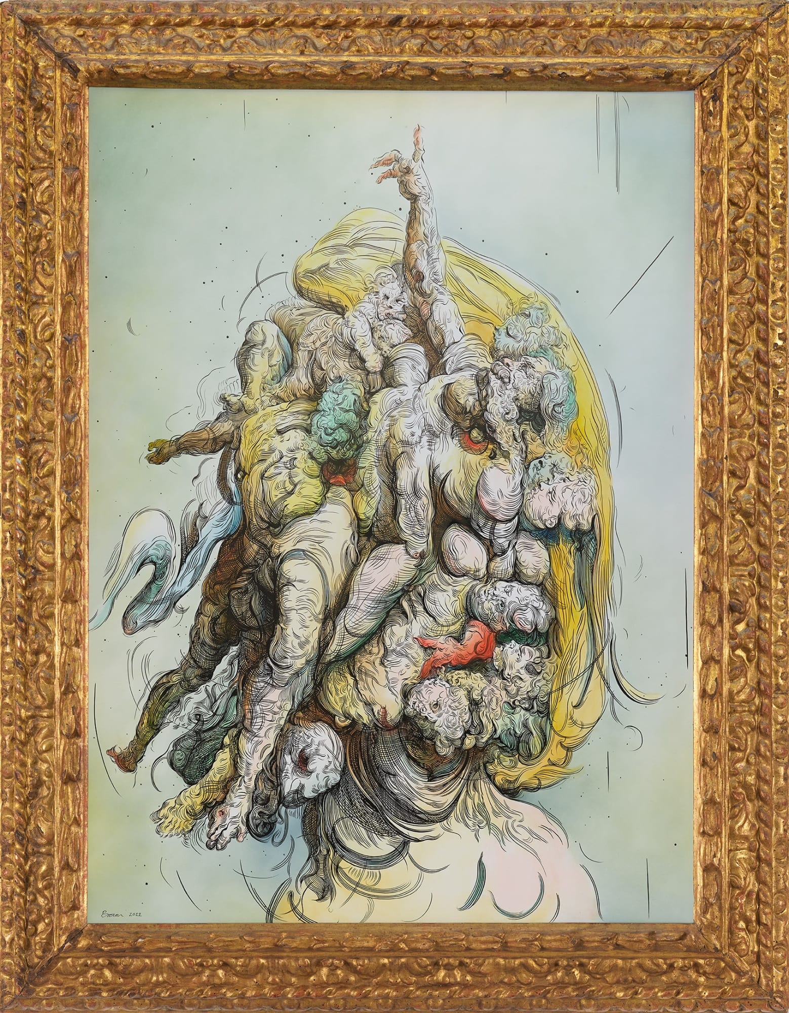 Glenn Brown, Fail We May, Sail We Must, 2022