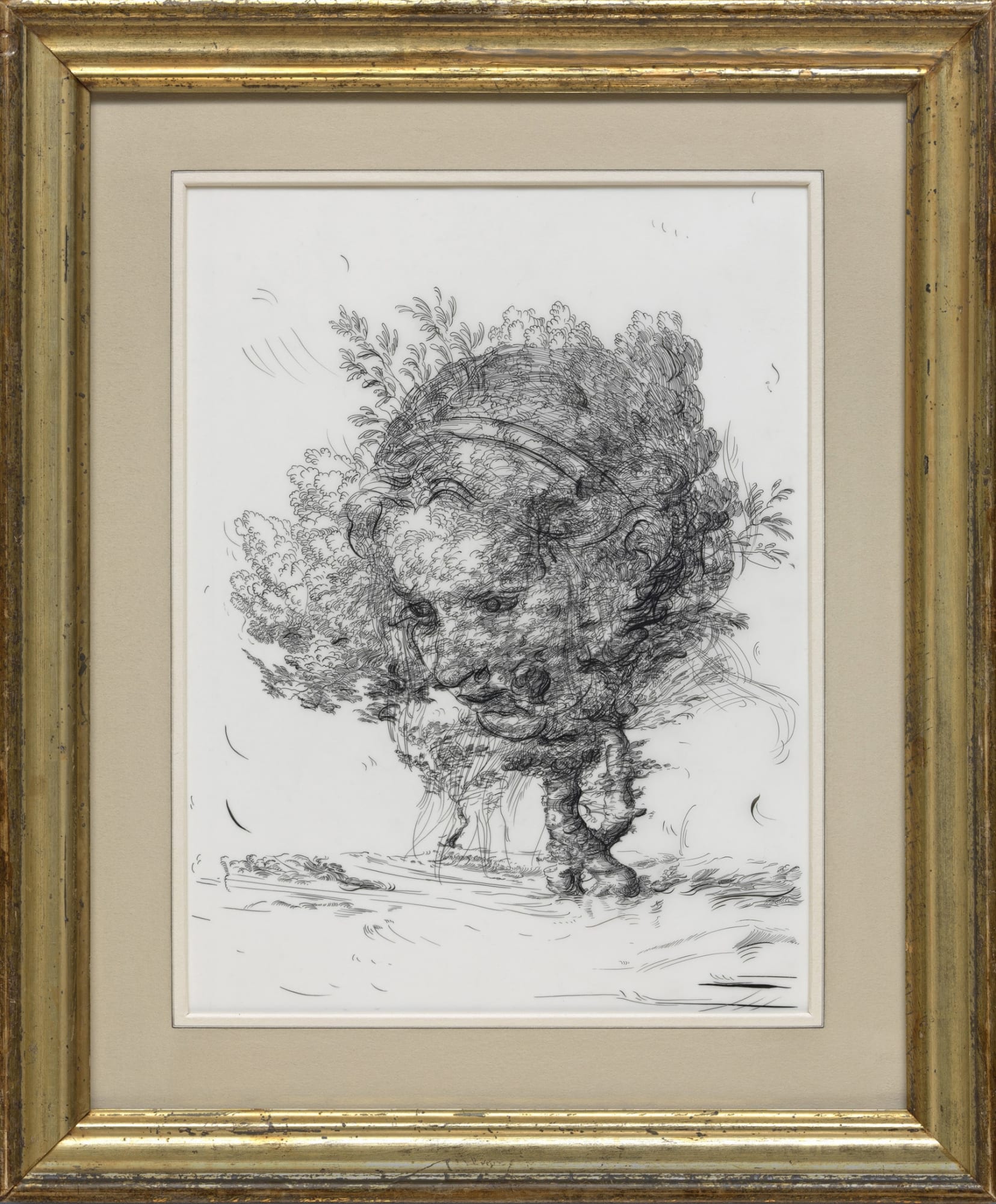 Glenn Brown, Drawing 6 (after Del Sarto/Grimaldi), 2017