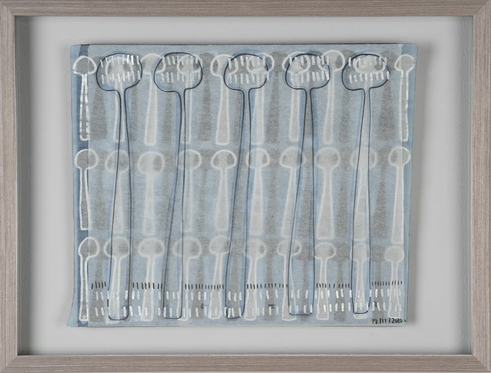 Eman Al Hashemi, Drawing of Ceramic Spoons No. 4, 2020