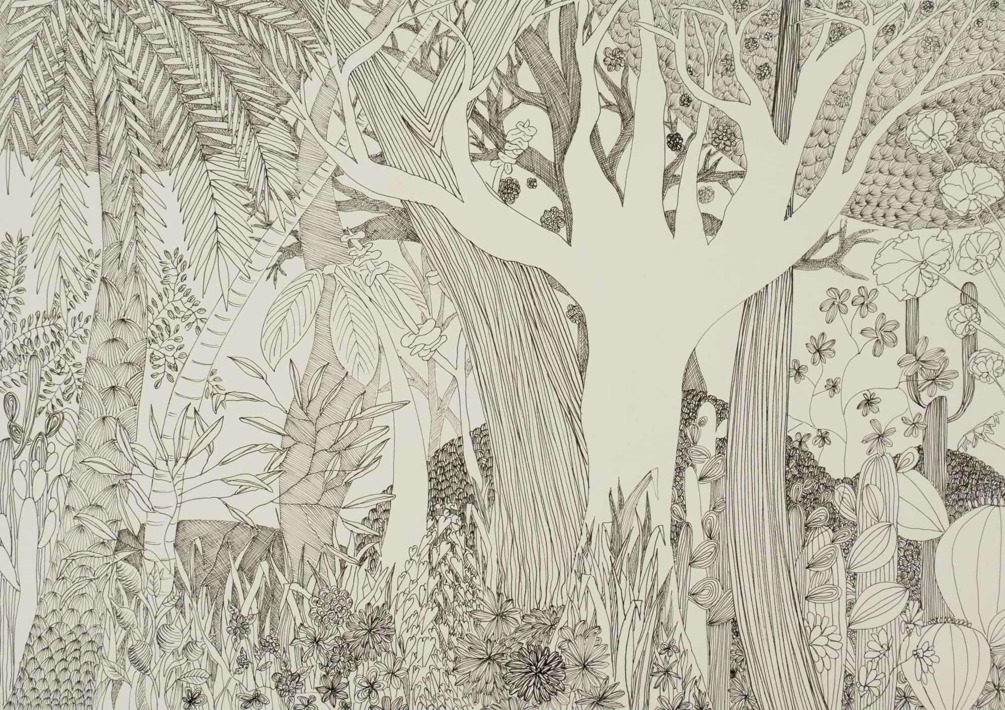 Bénédicte Gimonnet, Arbre de Vie B&W , 2022