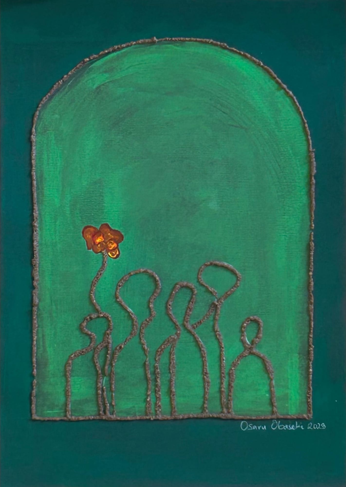 Osaru Obaseki, Through the Abyss II, 2023