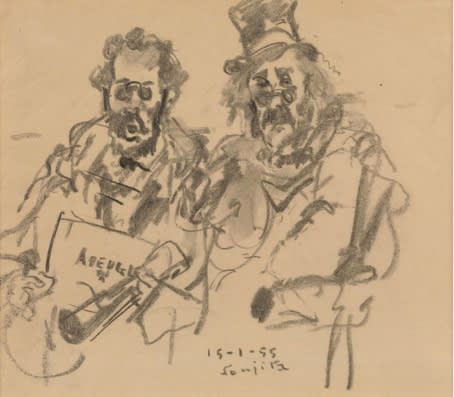 Leonard Tsuguharu Foujita, The Musicians, 1955