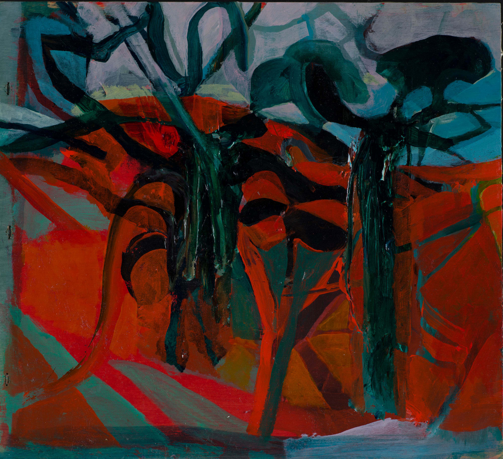 Joe Packer, Red Shadows V, 2023