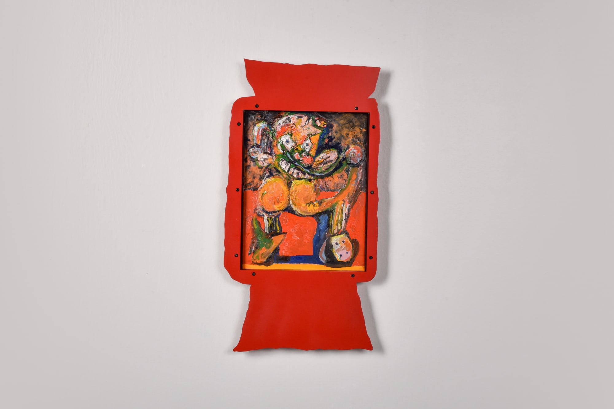 Serban Ionescu, Untitled with red frame, 2021