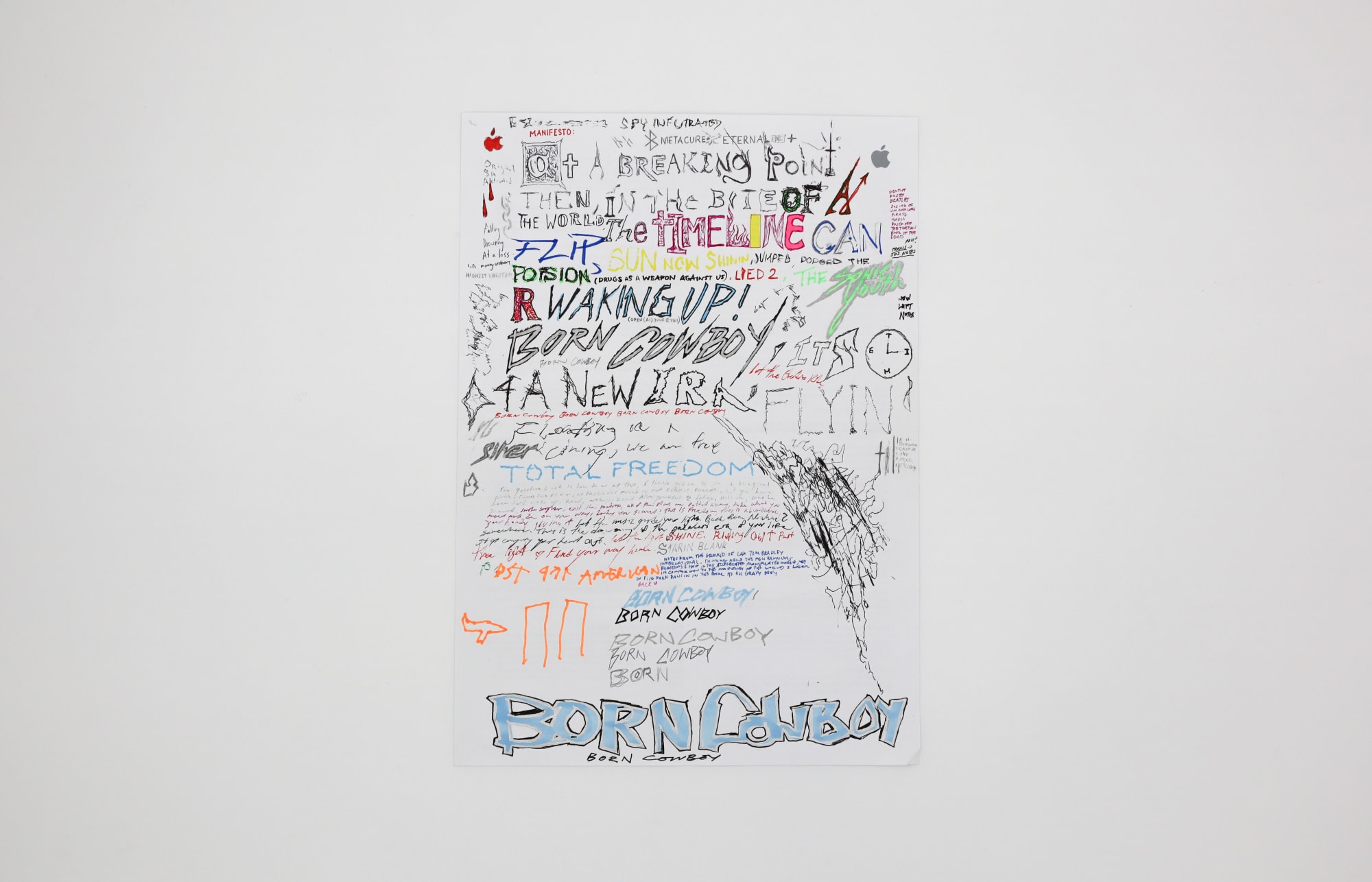 Luke Haeger, Paris Apple Store Manifesto, 2023