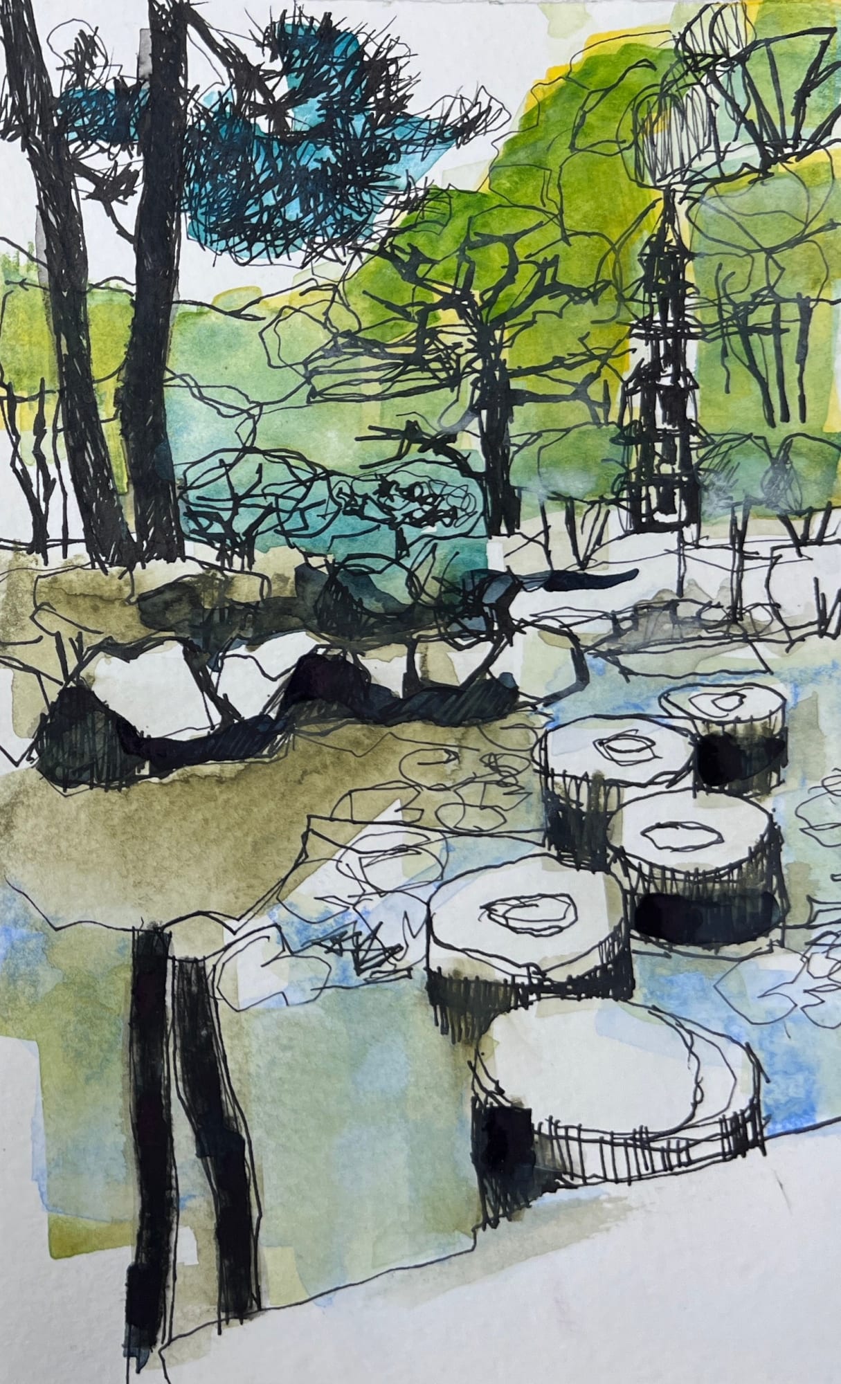 Janet Massey, Japanese Garden, Kyoto , 2024