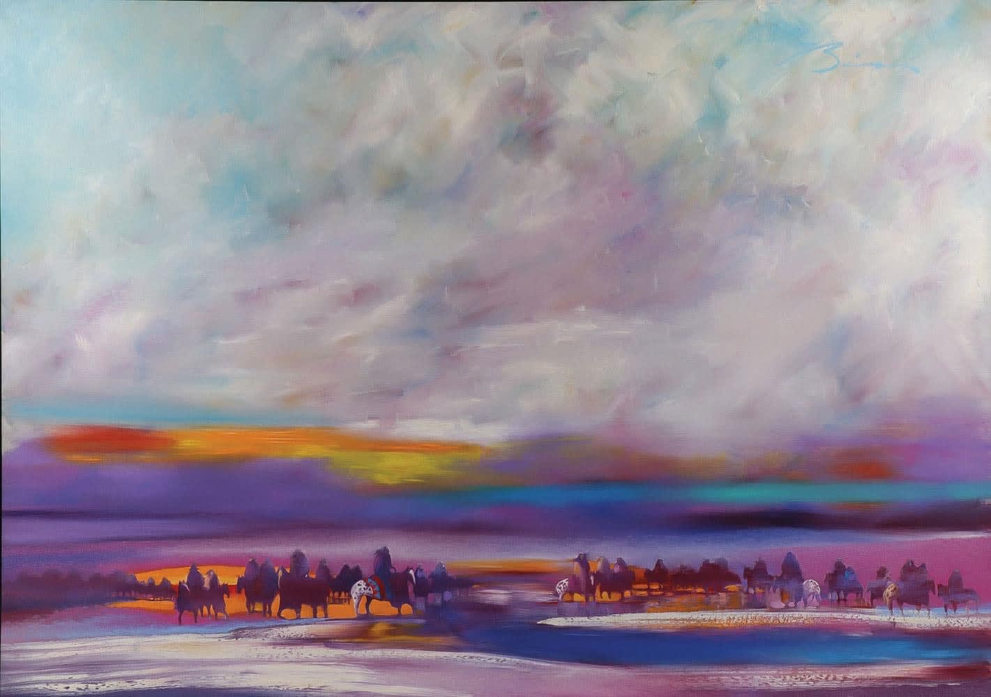 Earl Biss, Walking the Waters of the Sun, 1990