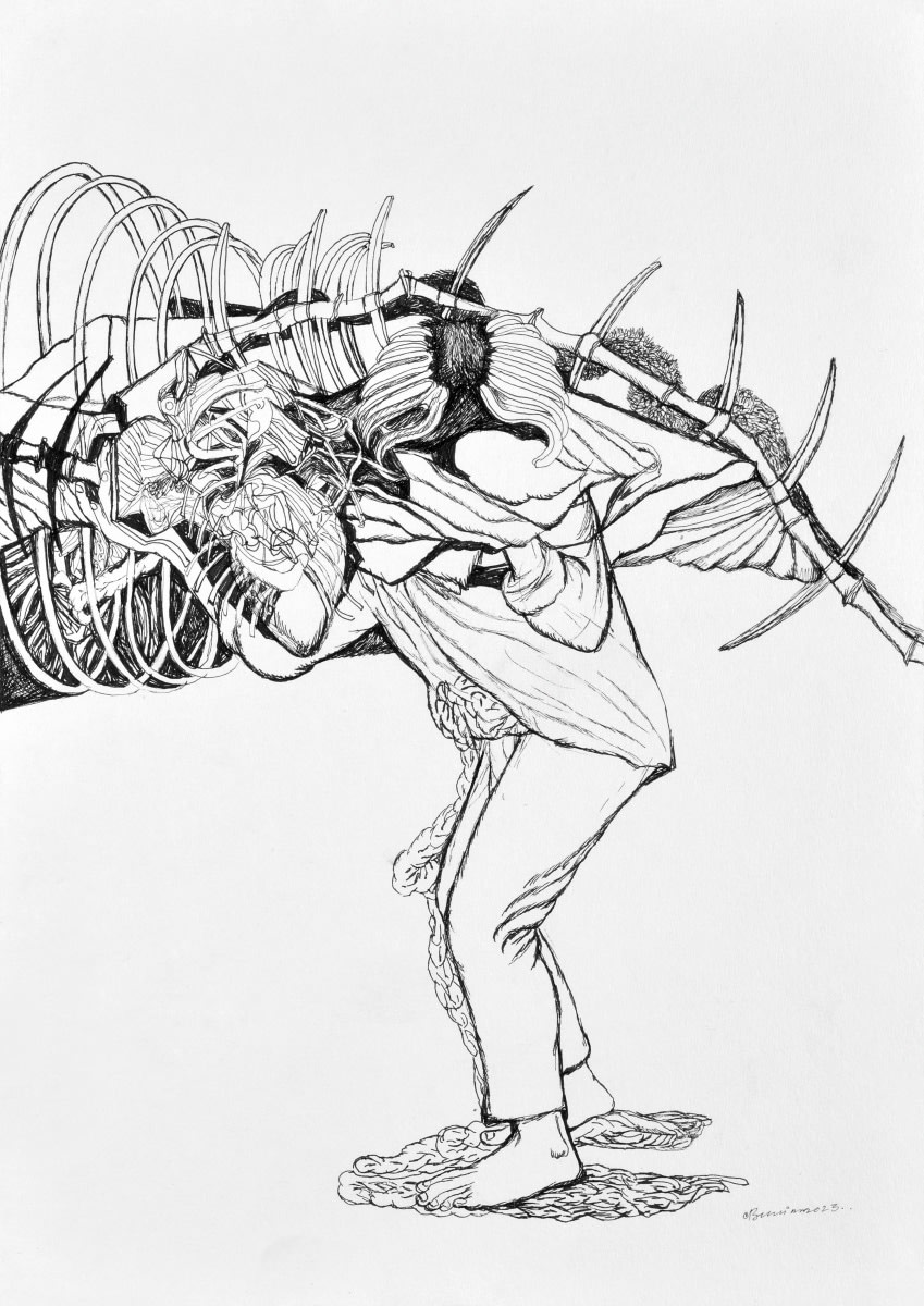 Vikrant Bhise, Spine of a Broken Man II, 2022