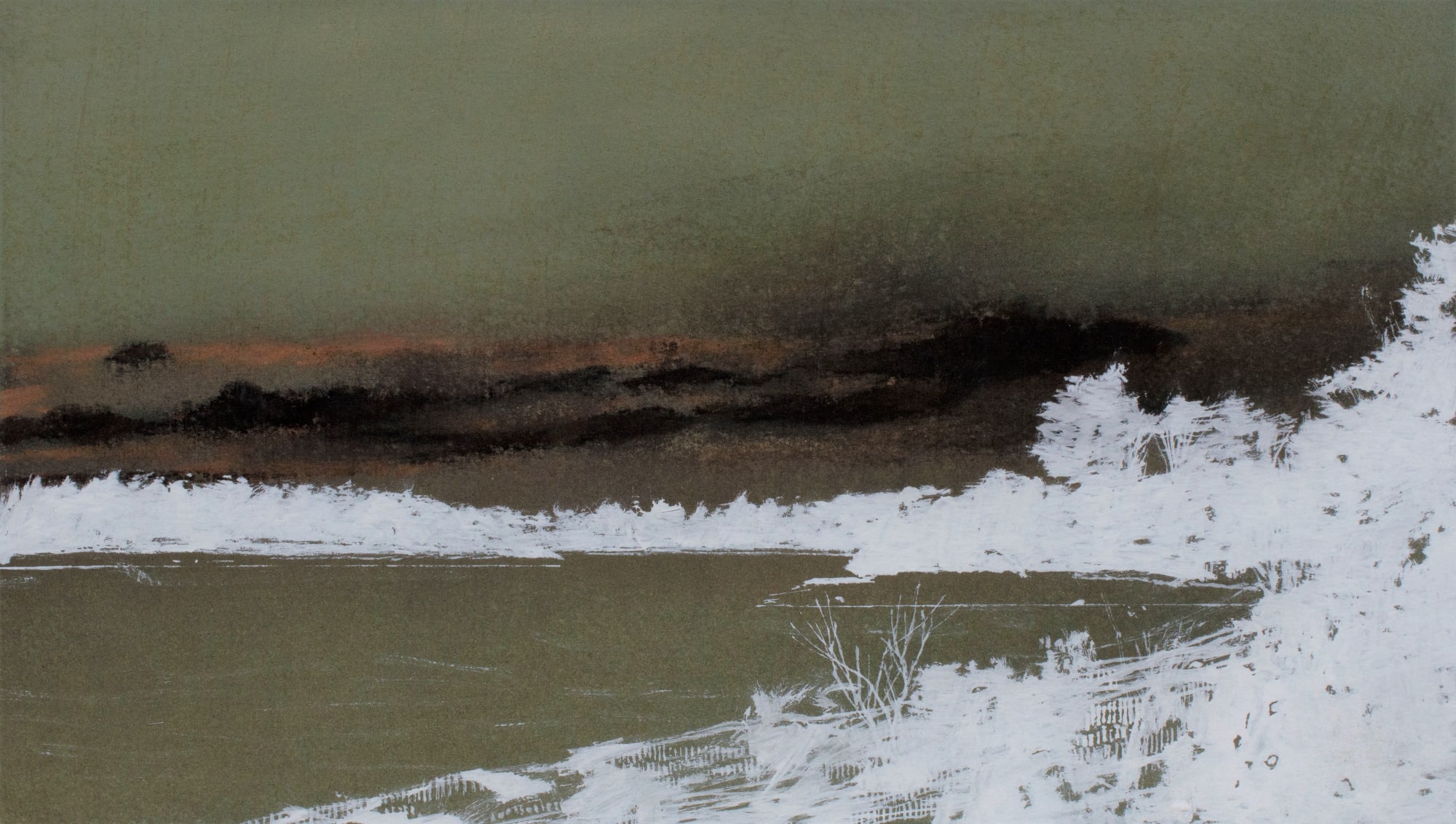 Andrew Mackenzie, Pines by the Reservoir, sky study