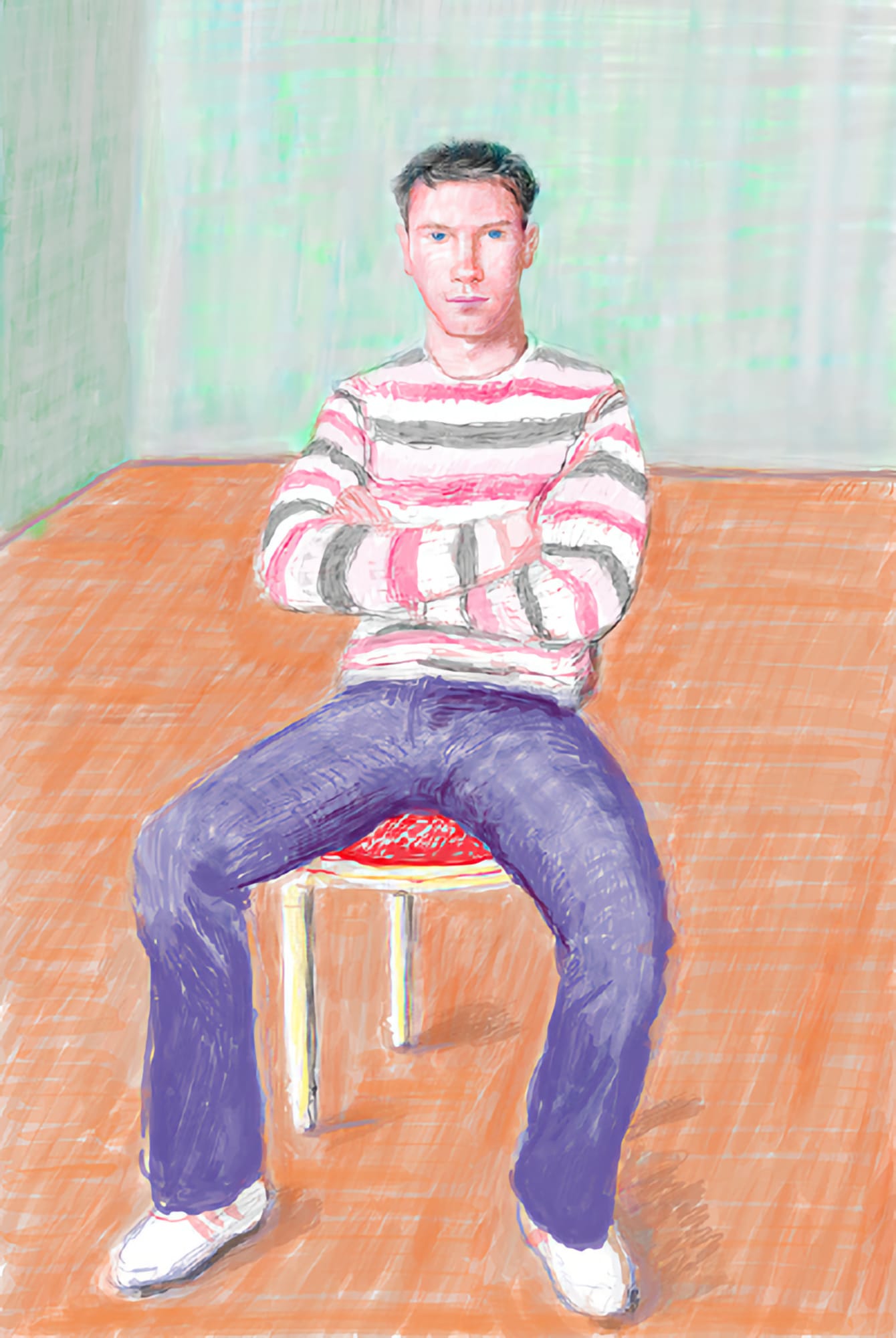 David Hockney, A Bigger Jamie McHale 1, 2008