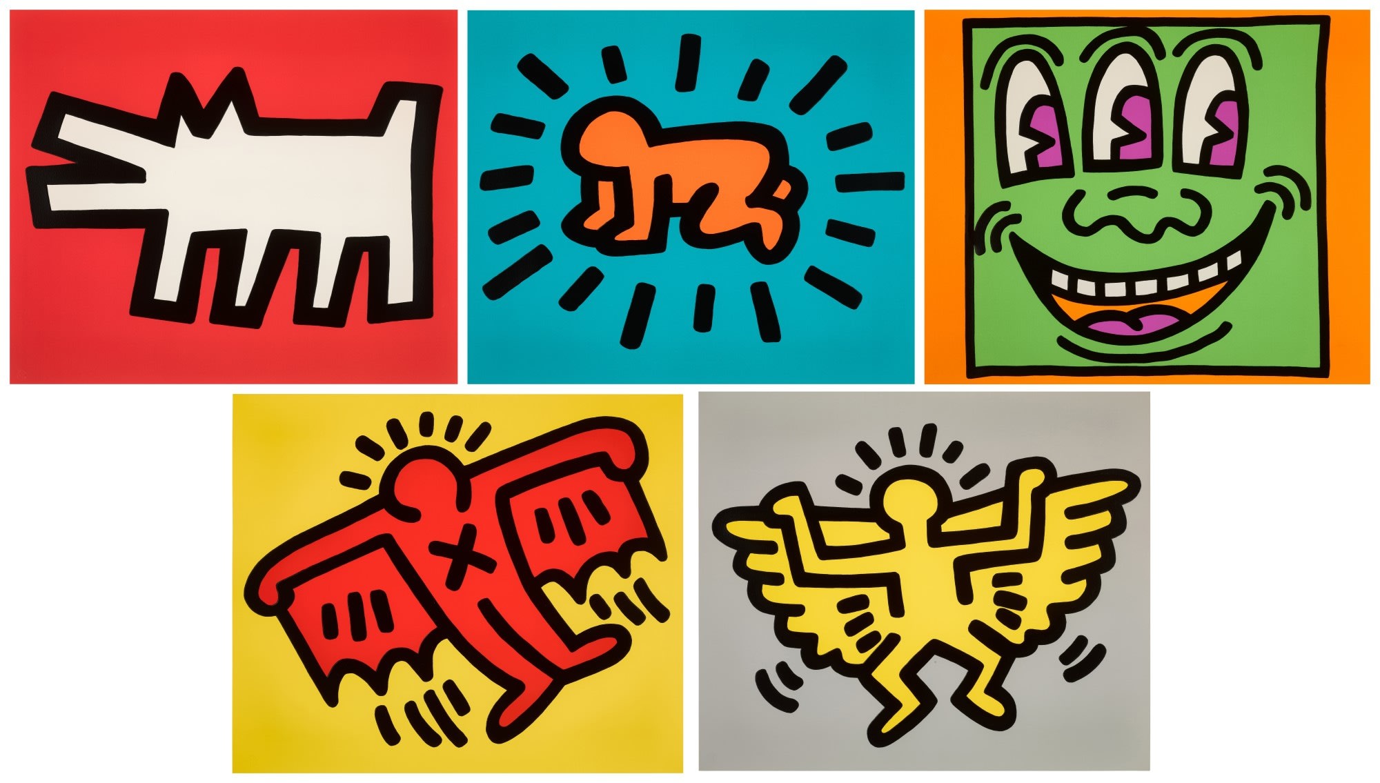 Keith Haring, Icons Portfolio, 1990