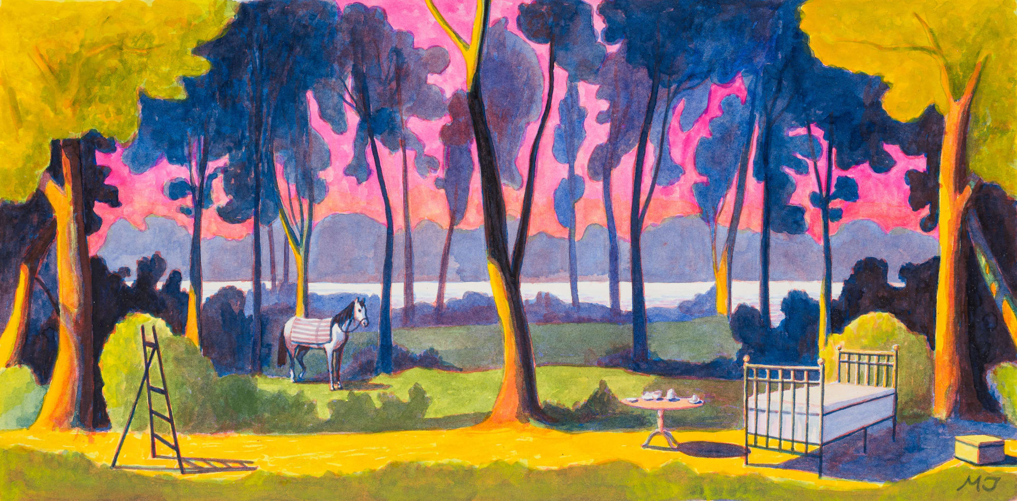 Martin Jacobson, Ateljén (skiss), 2019