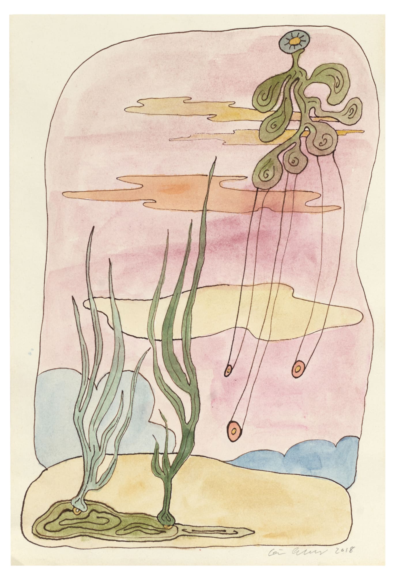 Carin Ellberg, Svävar, landskap, 2018