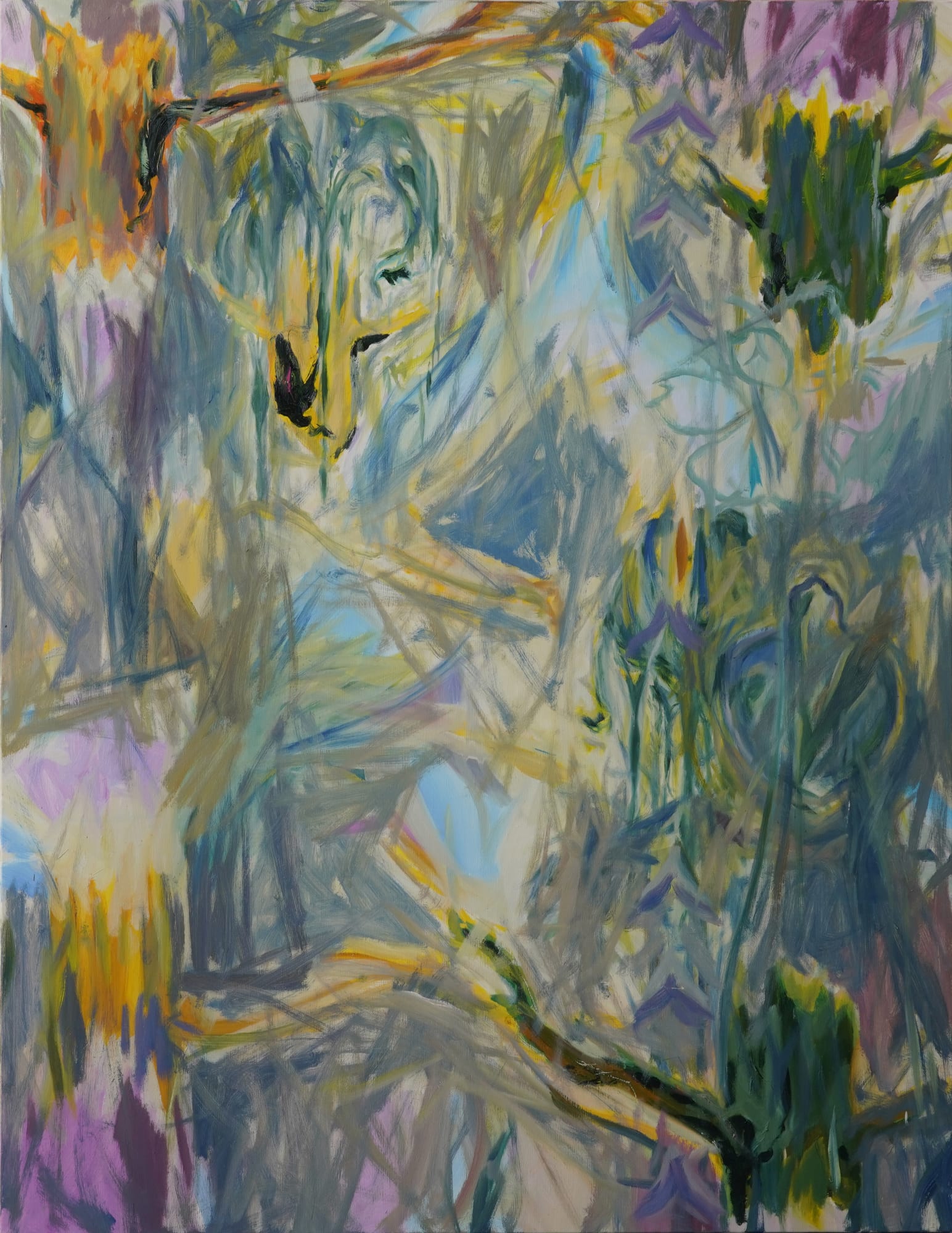 JING Shijian, Green shade 绿荫, 2023