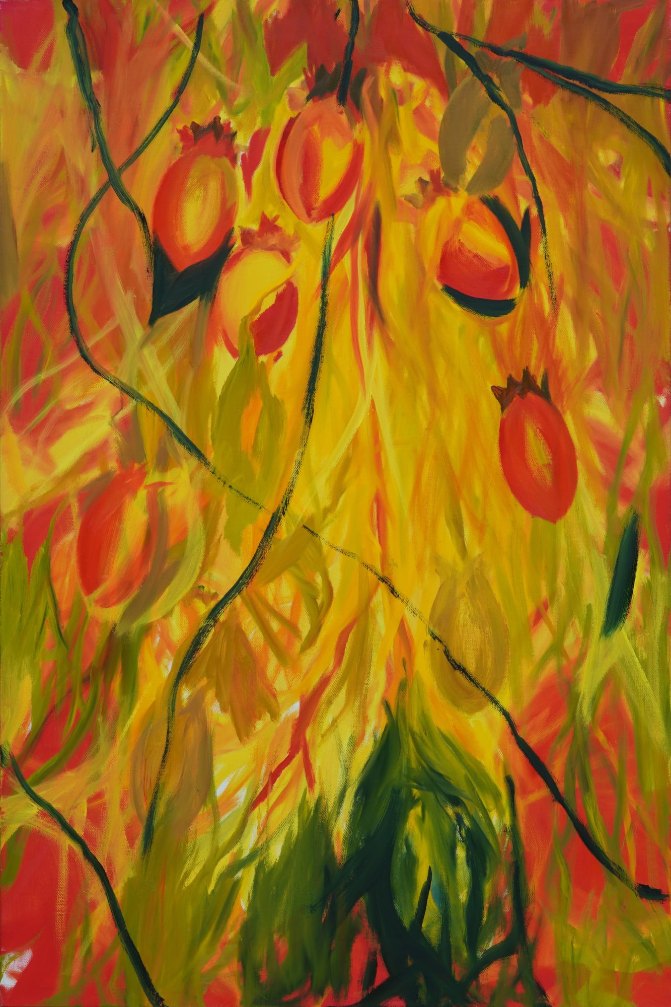 JING Shijian, Red&green 红绿, 2023