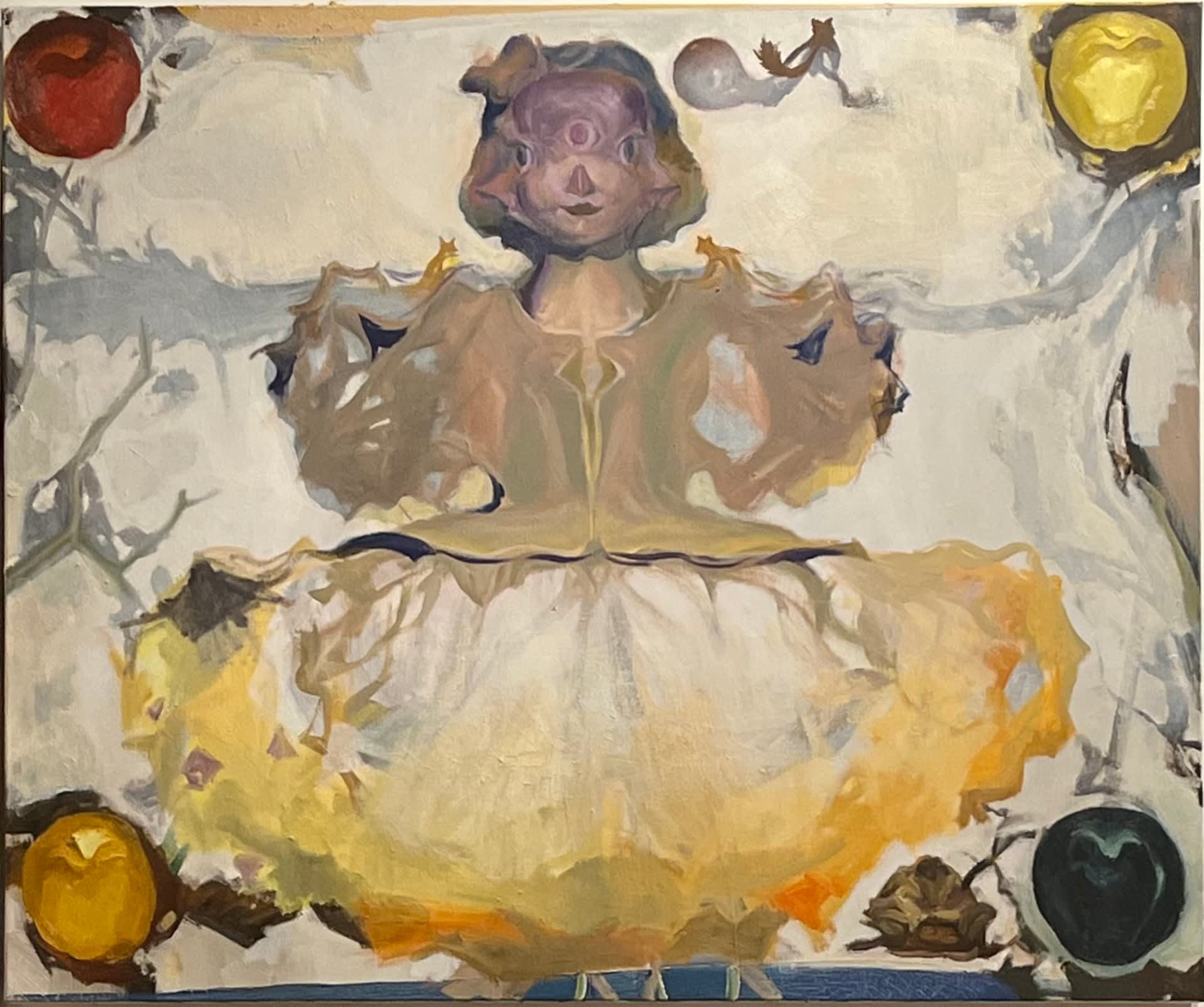 JING Shijian, 女孩与苹果 | Girl and Apples, 2022