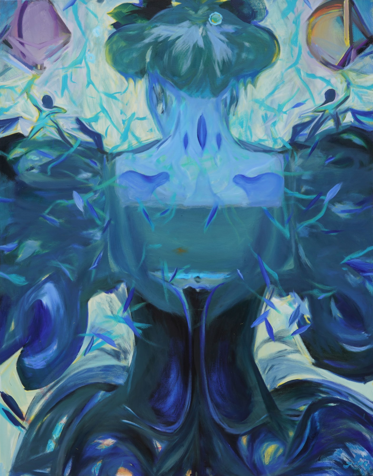 JING Shijian, The portrait of blue 蓝色的肖像, 2023