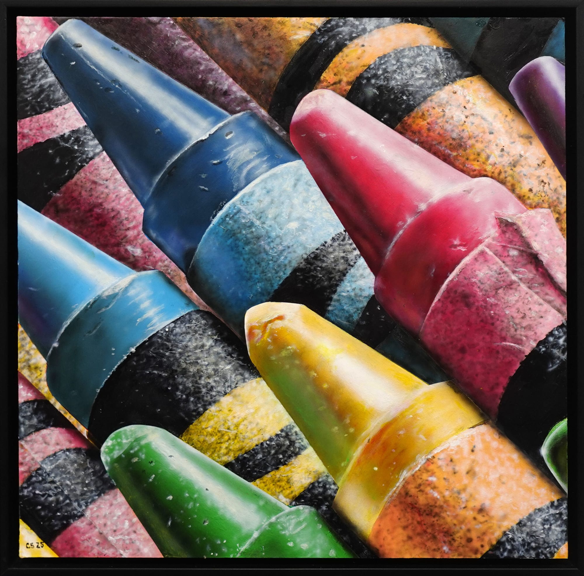 Cesar Santander, Crayon Detail 1, 2025