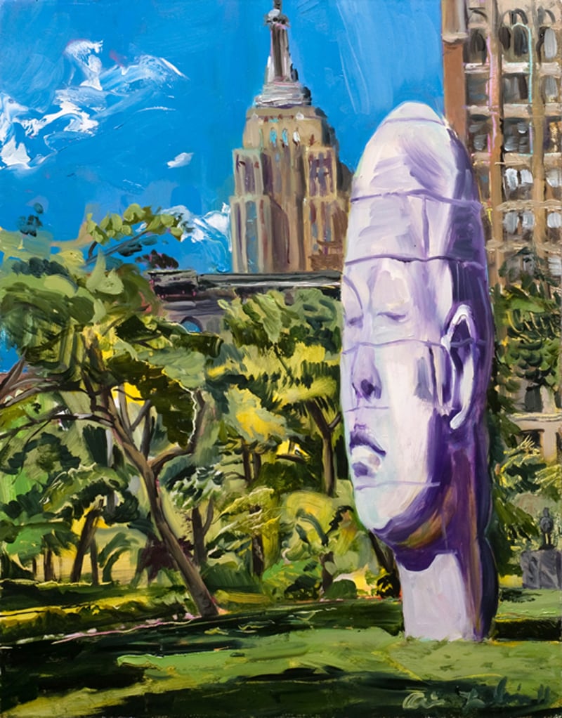 Ari Lankin, Madison Square Park and Plensa's Echo, 2011