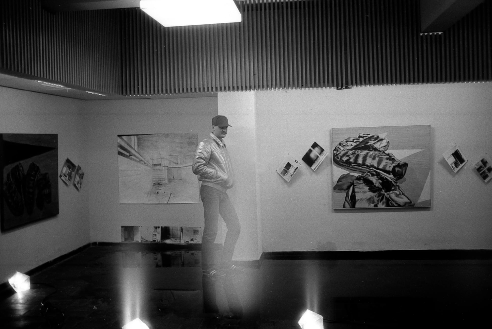 Teodor Graur, Self Portrait in Exhibition 1985, 2021