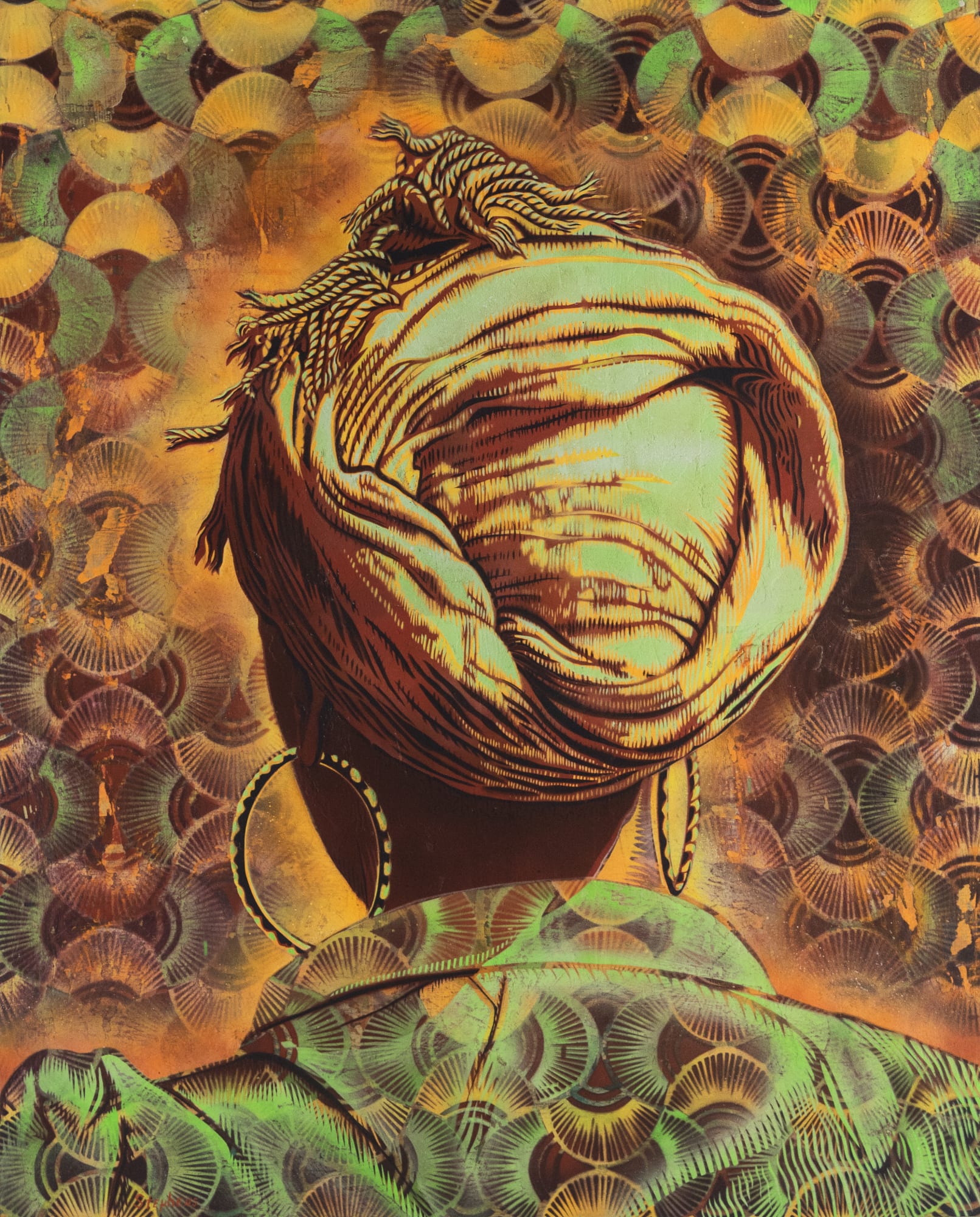 Gary Stephens, JOYCELINN SCARF AND HOOPS RED, 2014