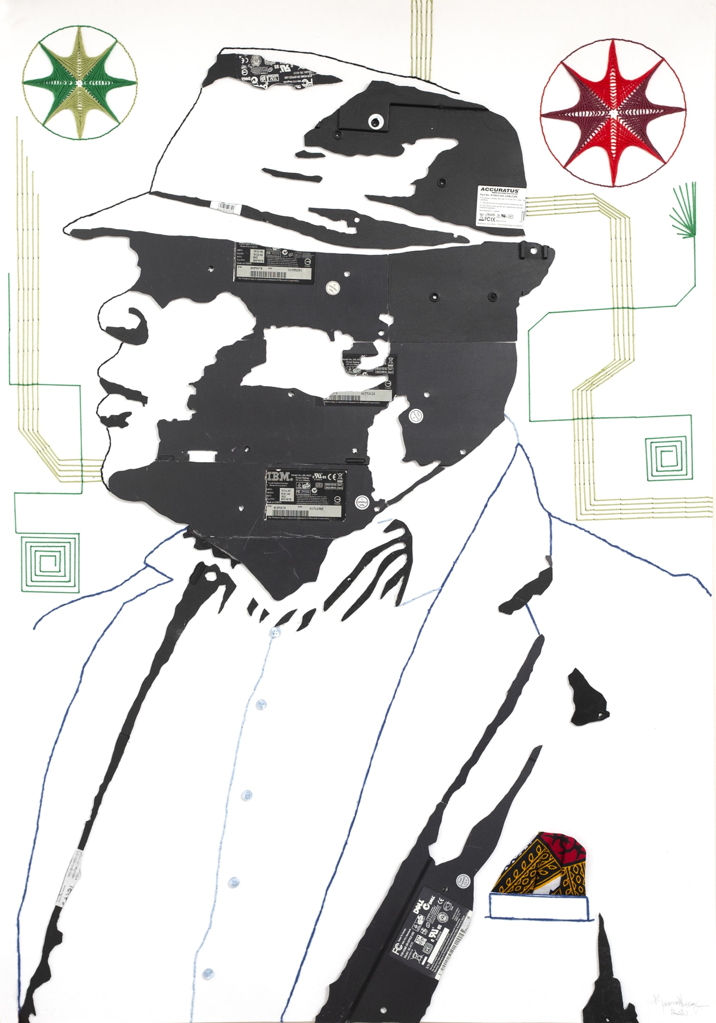 Maurice Mbikayi, MAN WITH HAT 1, 2020