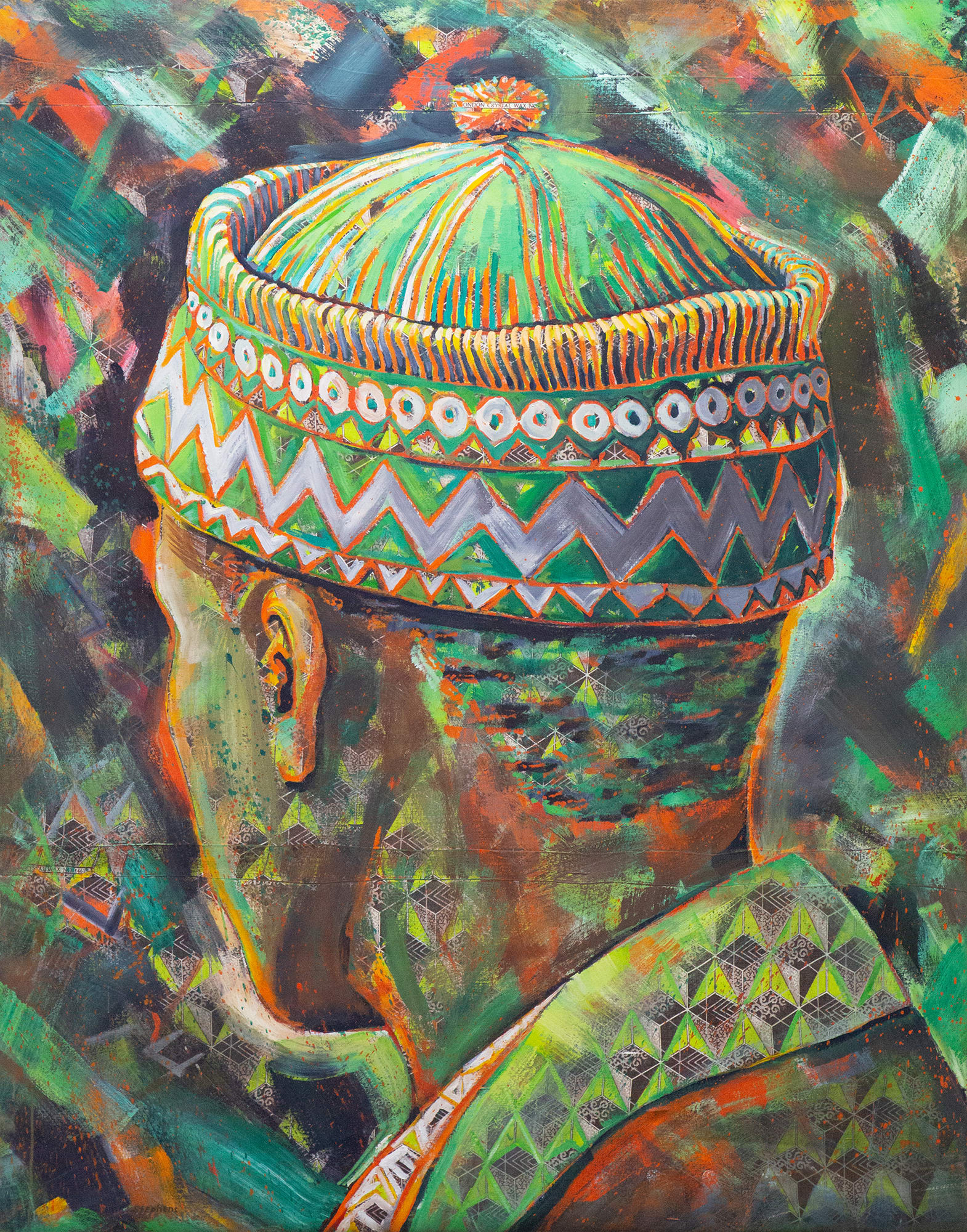 Gary Stephens, GREEN & RED CAP, 2012