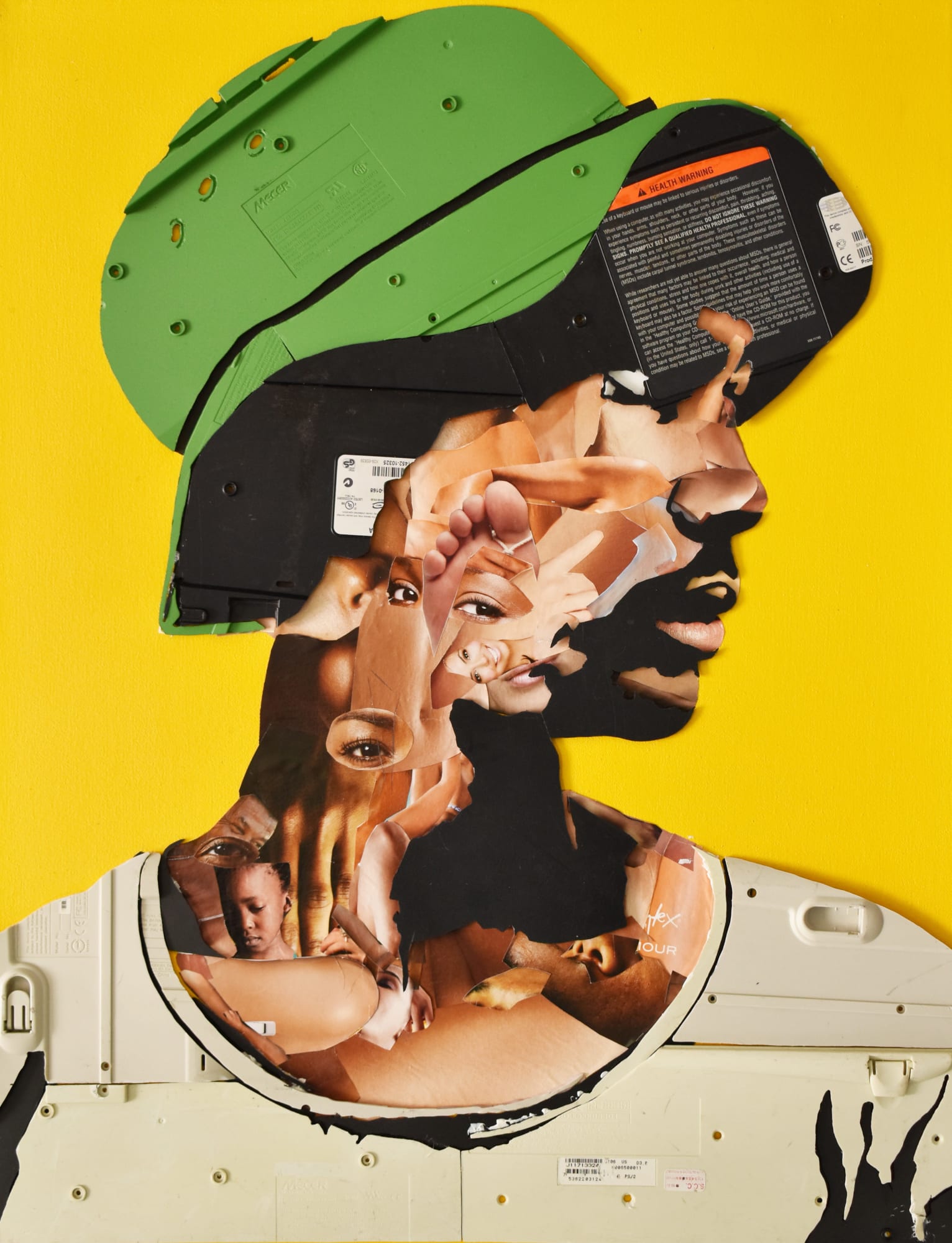 Maurice Mbikayi, BOY WITH GREEN HAT, 2023