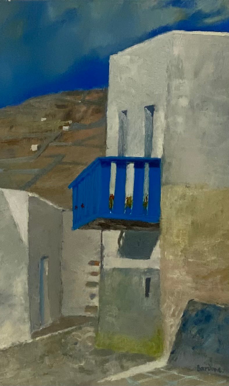 Guy BARDONE (French, 1927 - 2015), Ruelle a Folegandros, 1989