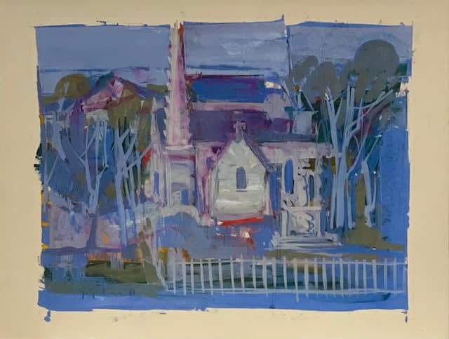 Gabriel GODARD (French, b. 1933), Chapelle de Corbeau, 1961