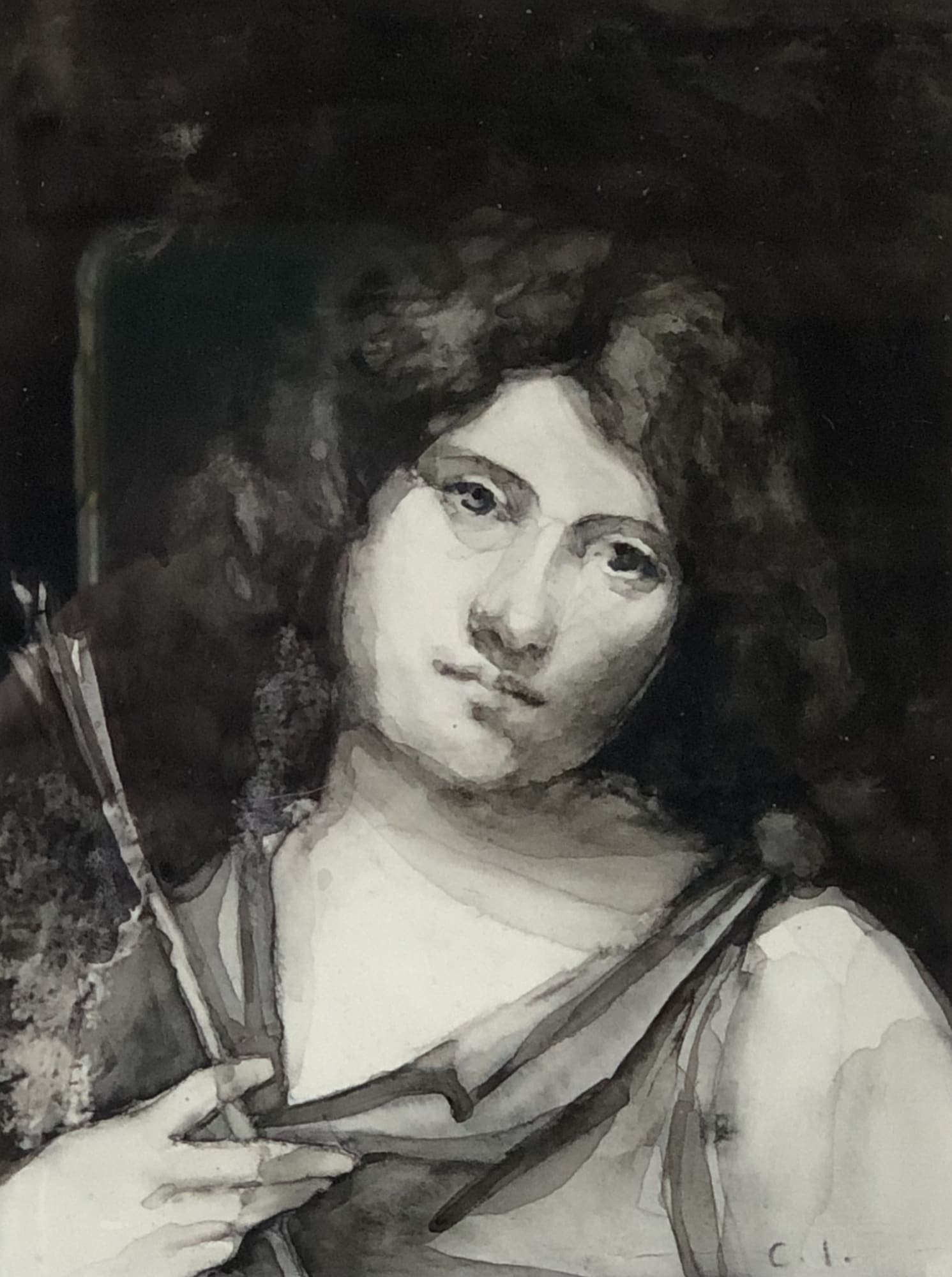 Carol Ivey, After Giorgione I, Boy with an Arrow, 2006