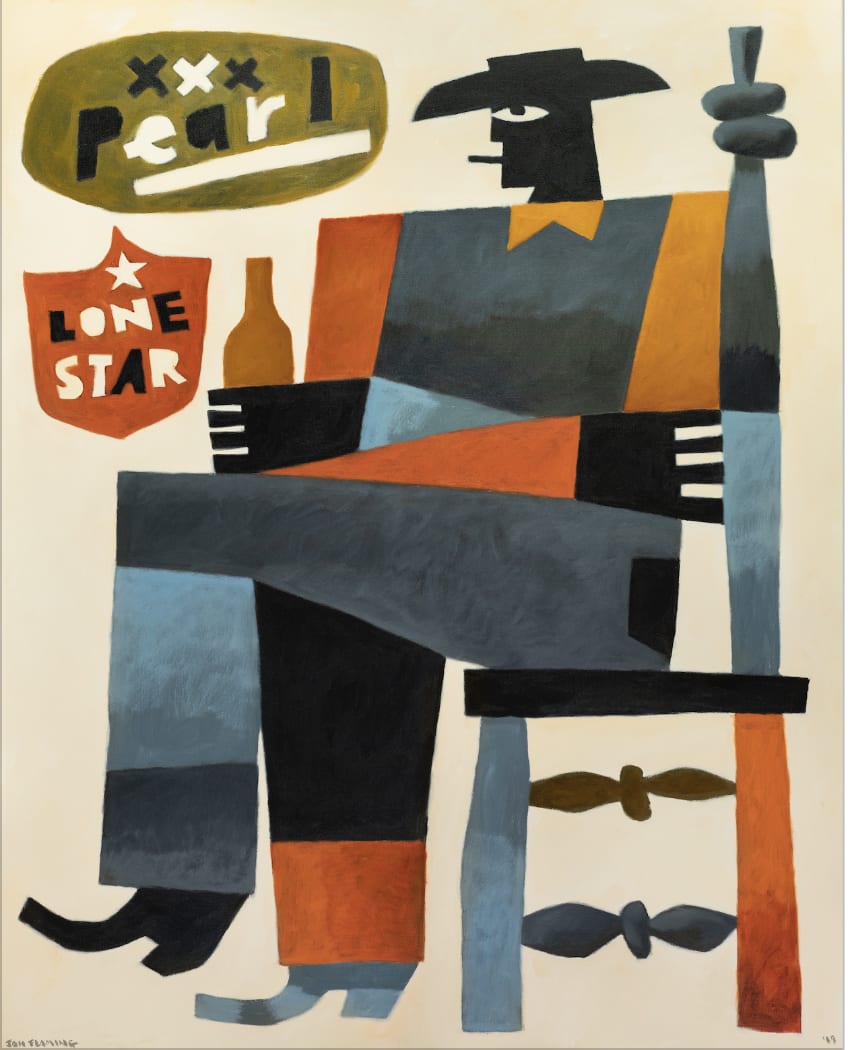 Jon Flaming, Cowboy In A Texas Bar, 2019