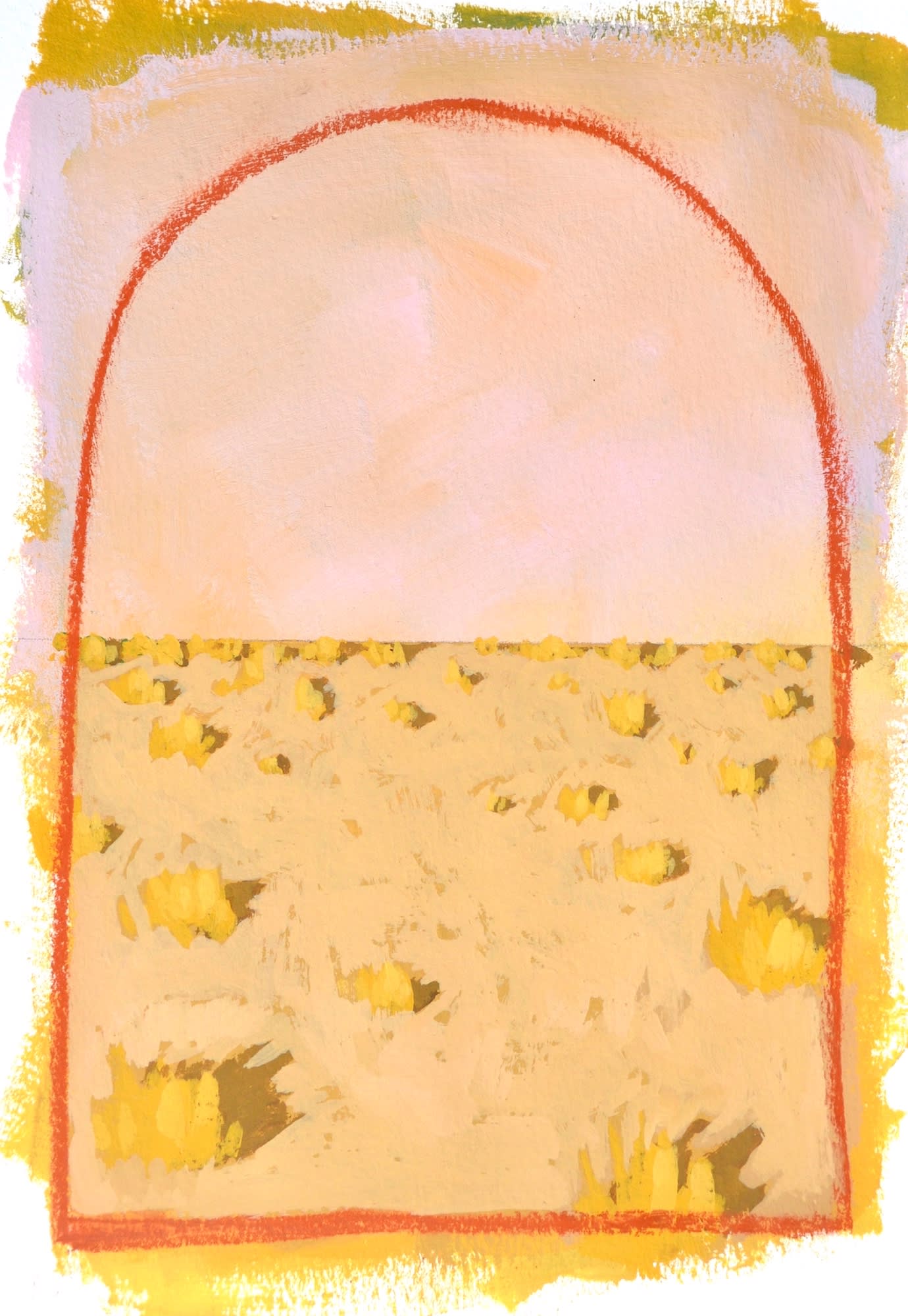 Layla Luna, Mini Desert Painting #05 (Fall), 2018