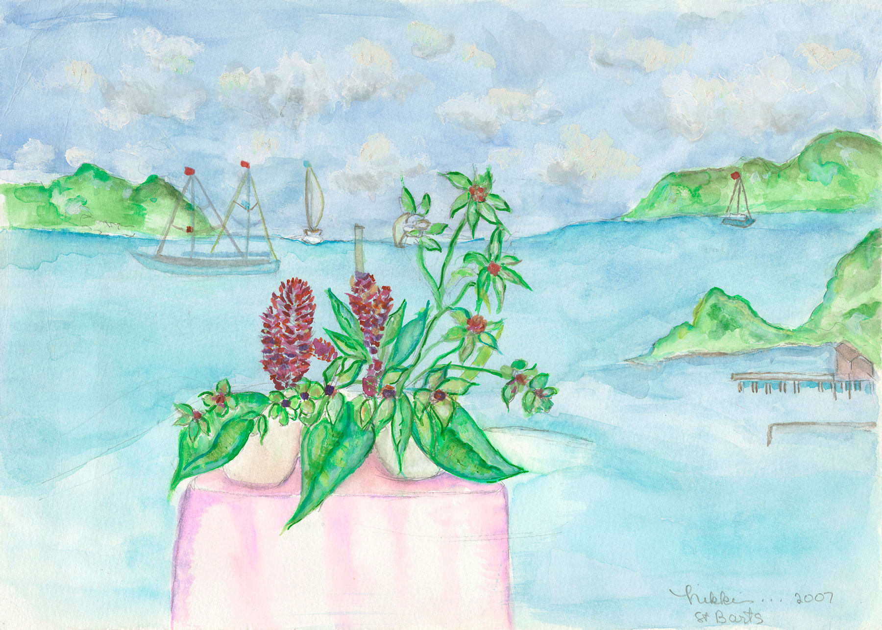 Nikki Haskell, Ports of Call: St. Barts ©, 2007