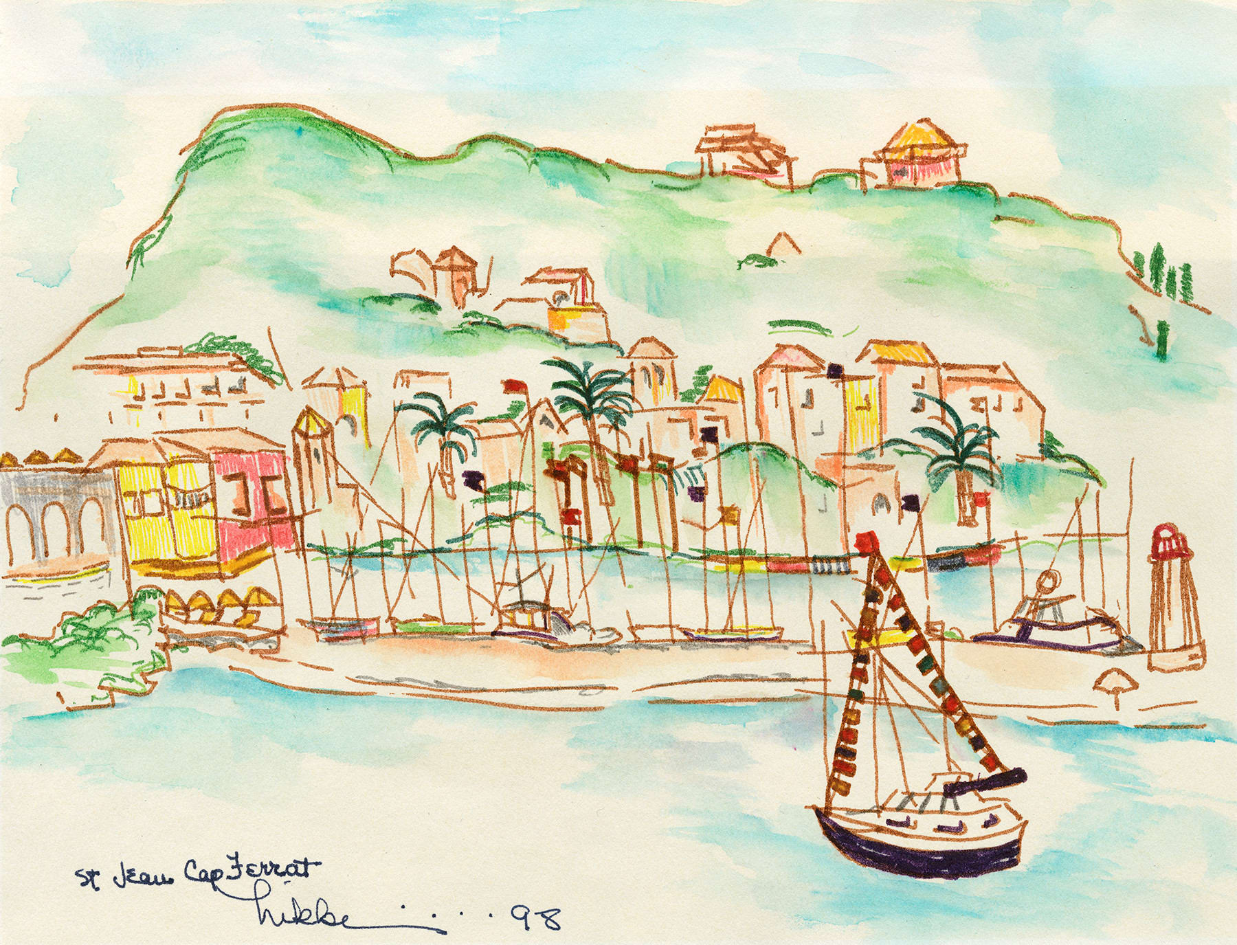 Nikki Haskell, Ports of Call: St. Jeau Cap Ferrat ©, 1998